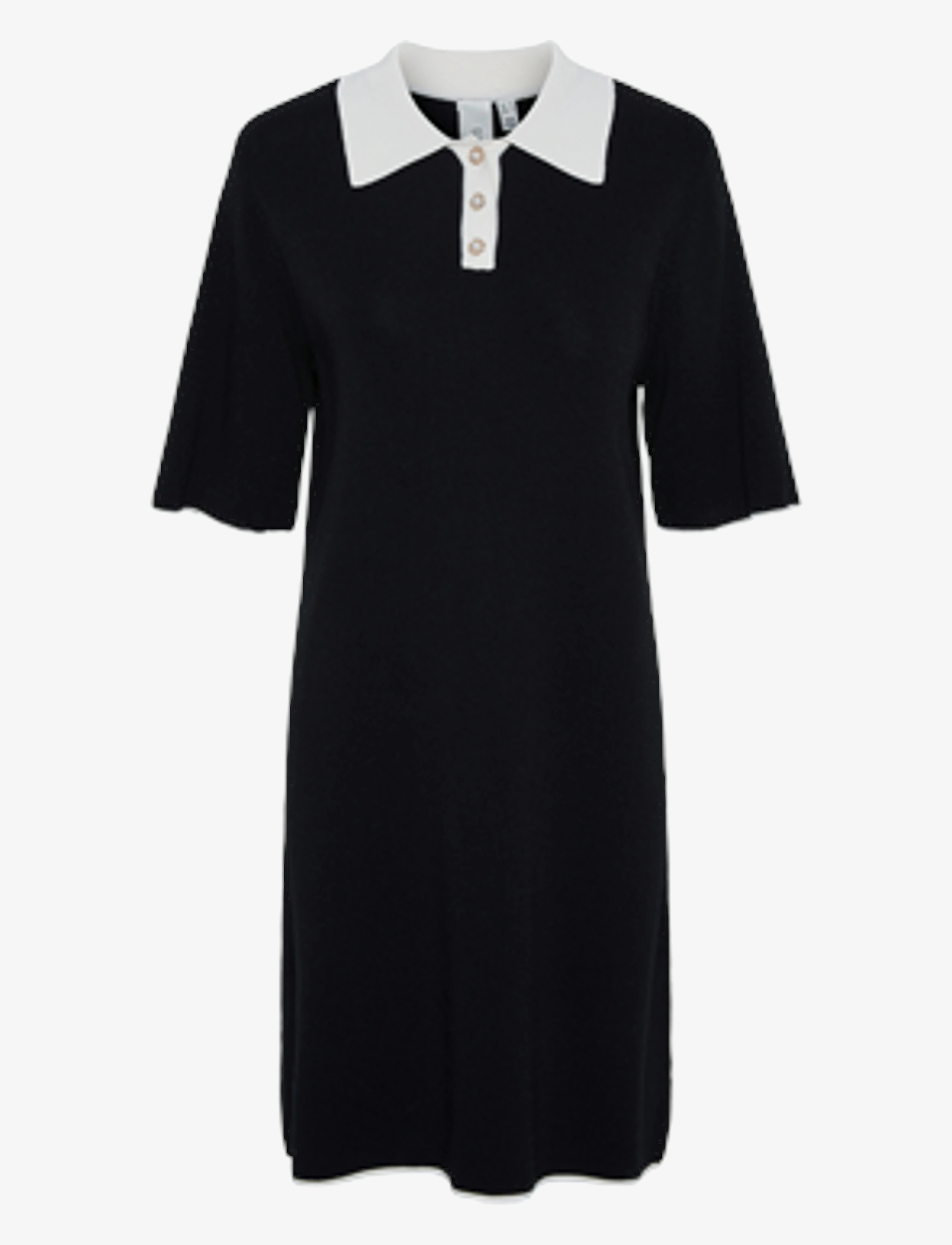 YAS - YASMILLE SS KNIT DRESS - black - 1