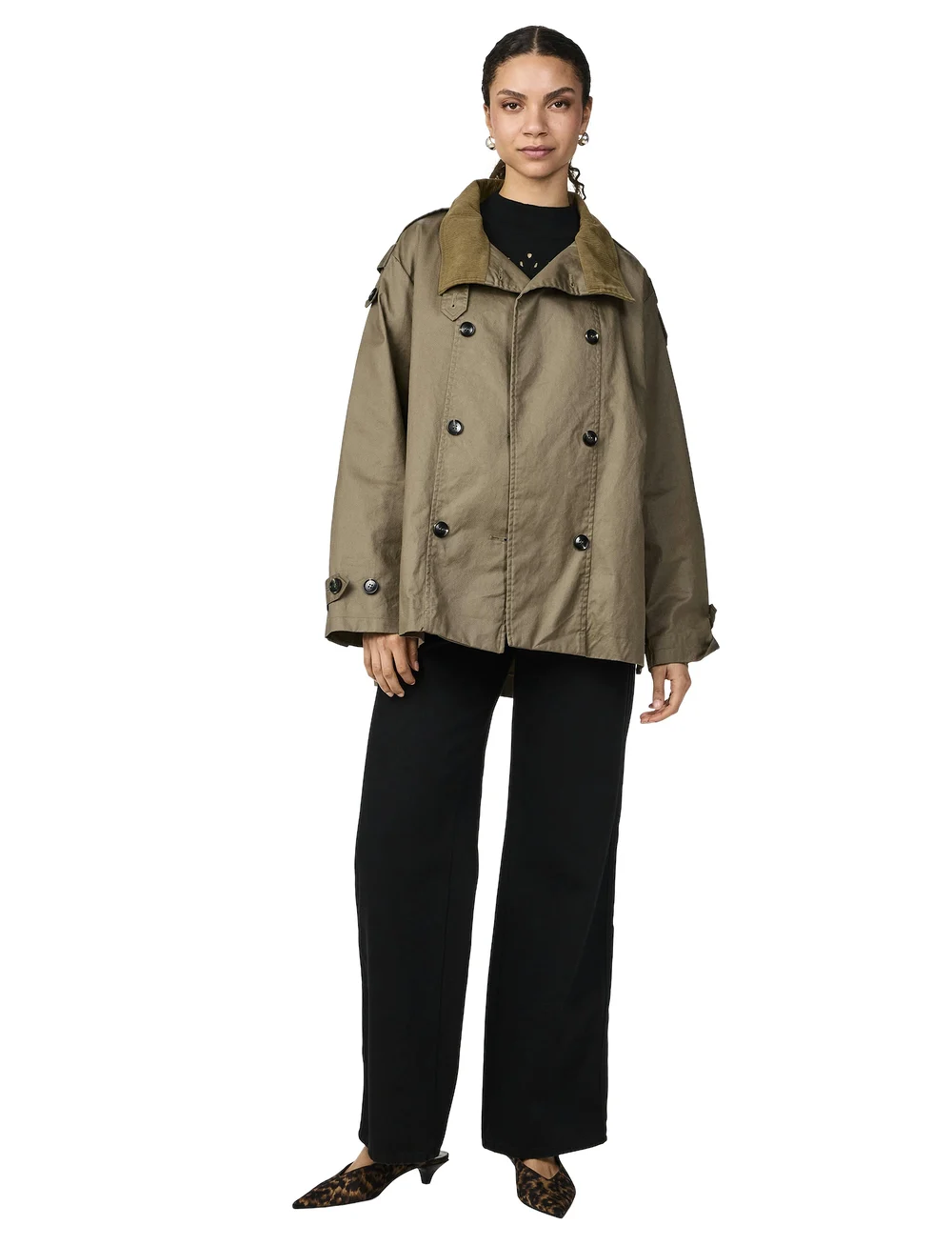 YAS - YASPARK SHORT PARKA COAT S. - tunna kappor - capers - 4