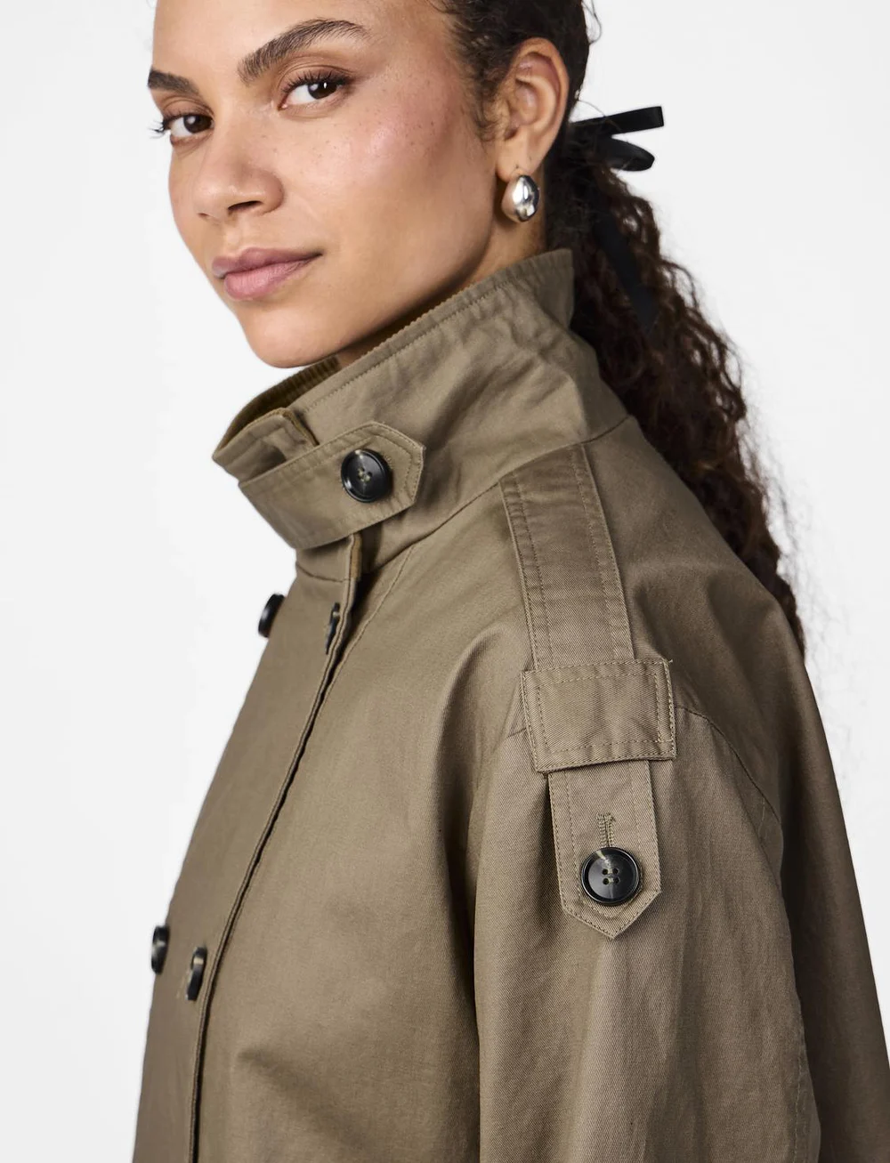 YAS - YASPARK SHORT PARKA COAT S. - tunna kappor - capers - 5