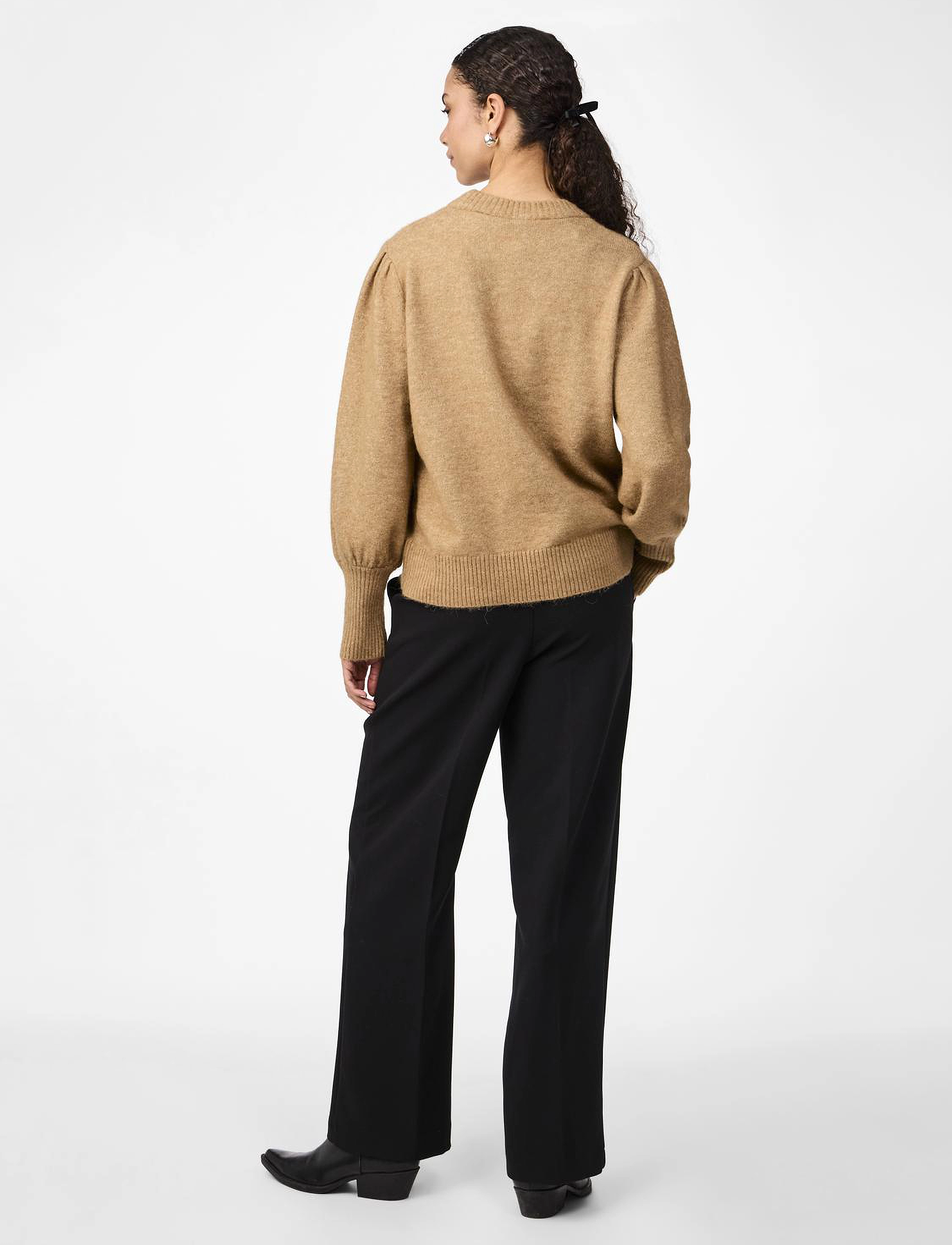 YAS - YASJUVA LS KNIT PULLOVER S. - swetry - tigers eye - 3