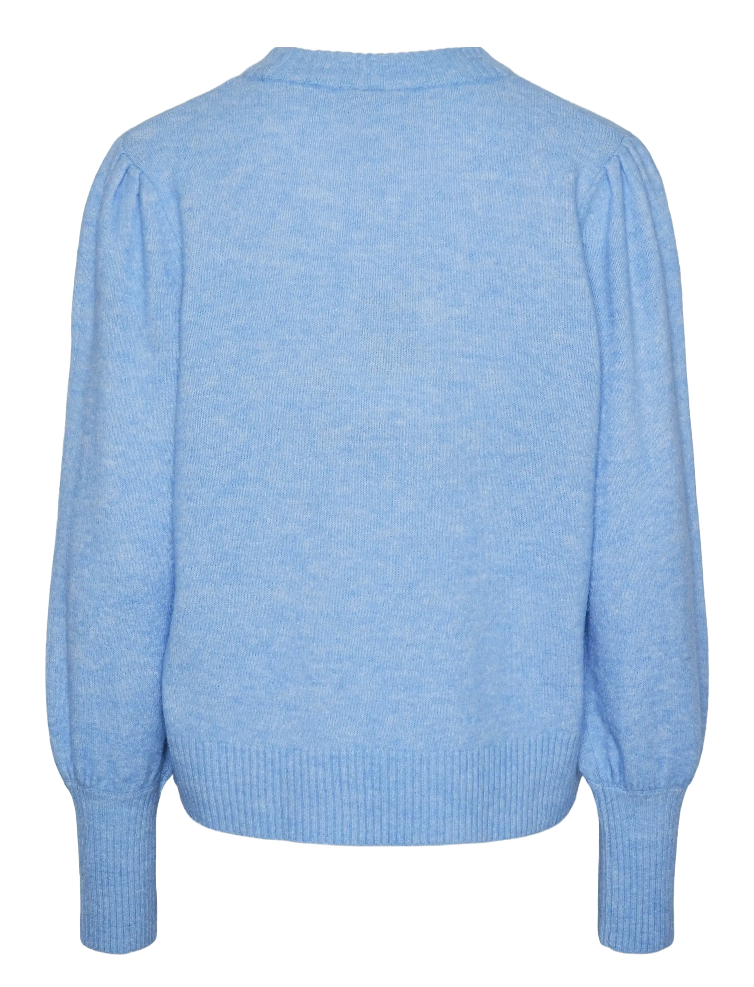 YAS - YASJUVA LS KNIT PULLOVER S. - trøjer - vista blue - 2