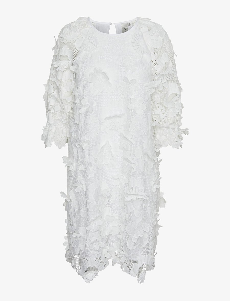 YAS - YASTREA 3/4 DRESS - SHOW TLL - konfirmation - star white - 0