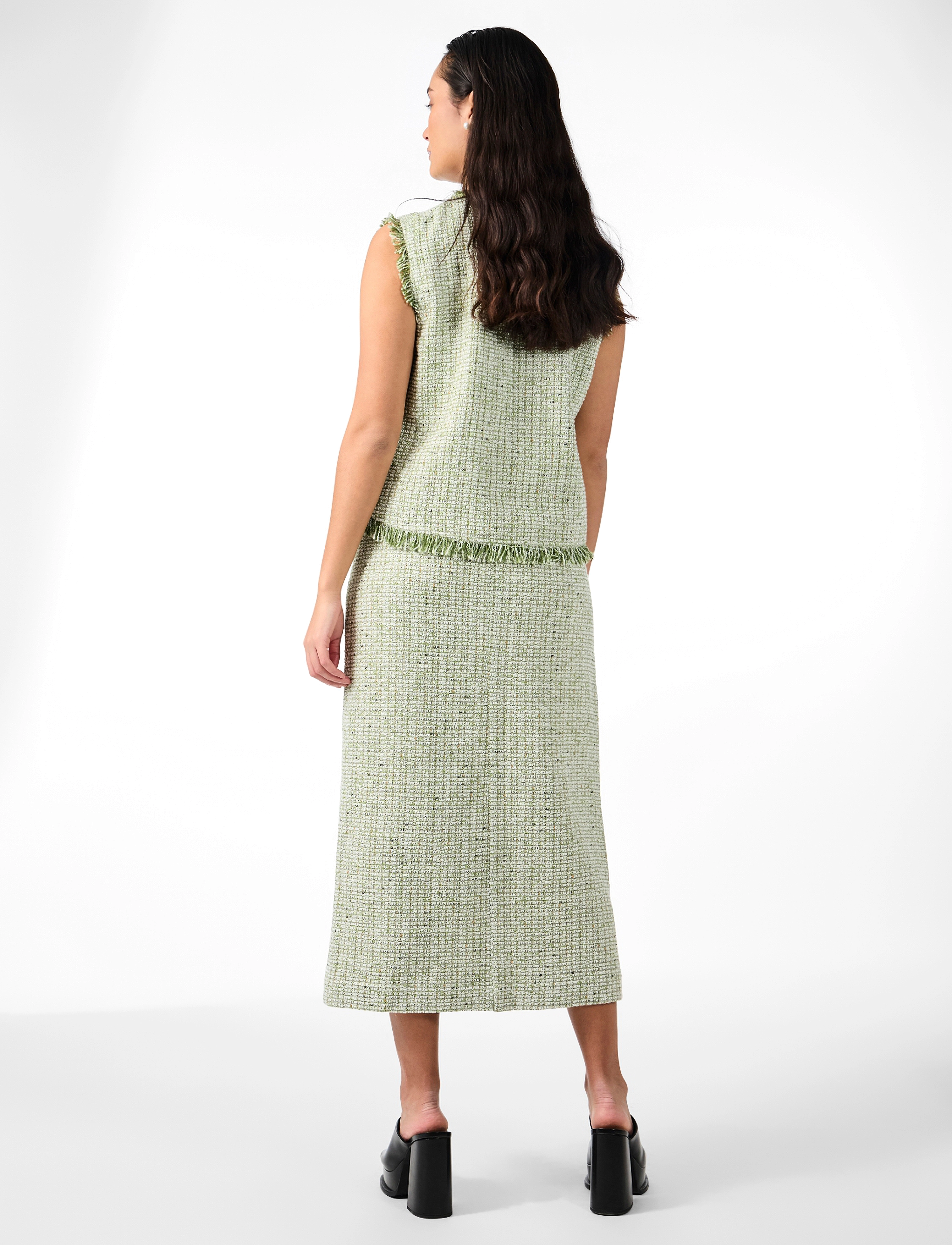 YAS - YASASARA HMW MIDI SKIRT - midi nederdele - sage - 3