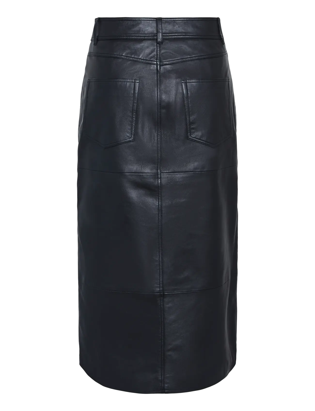 YAS - YASMINA HMW LEATHER LONG SKIRT NOOS - lædernederdele - black - 2