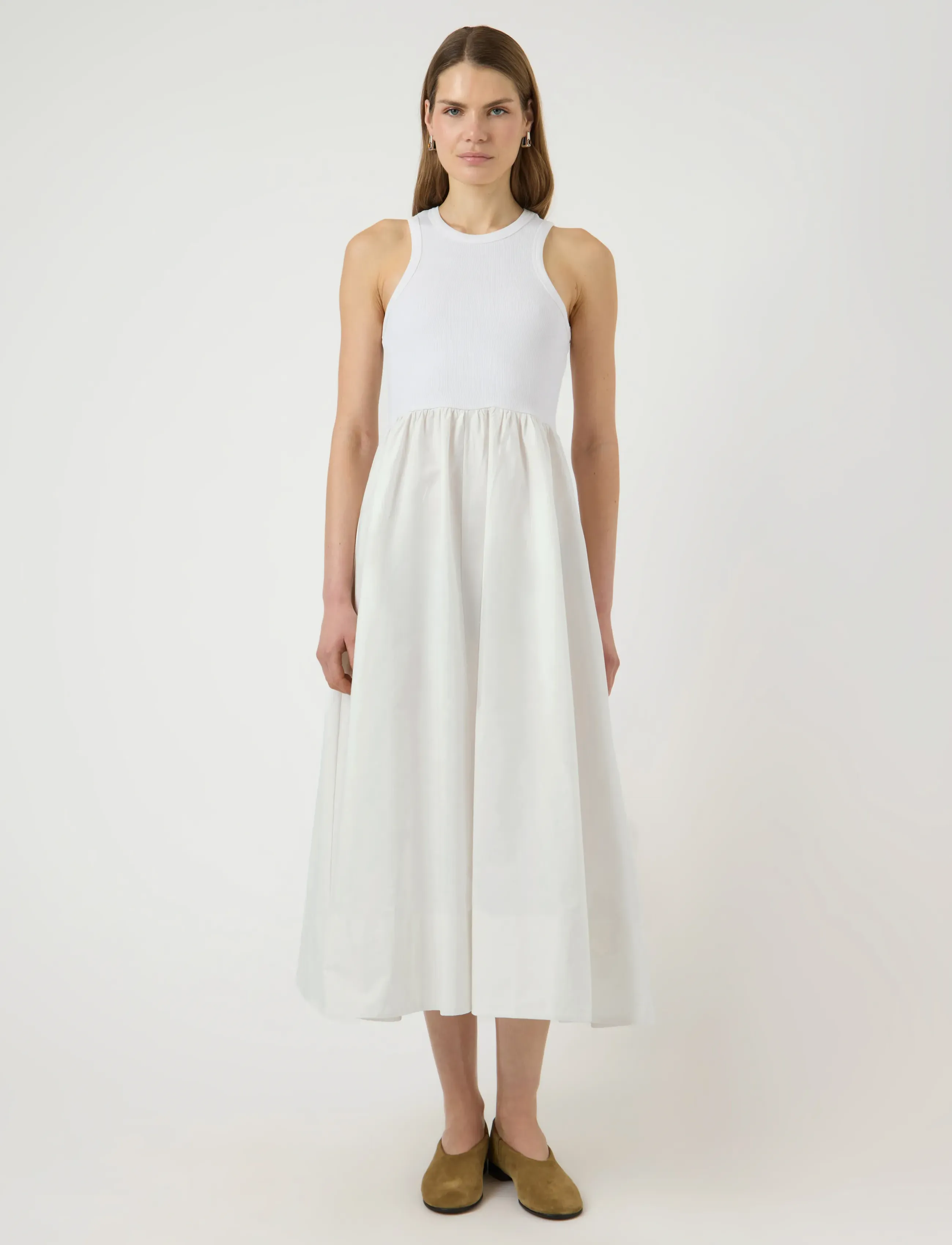 YAS YASMIRI SL LONG DRESS S. NOOS - Kleider - STAR WHITE / white
