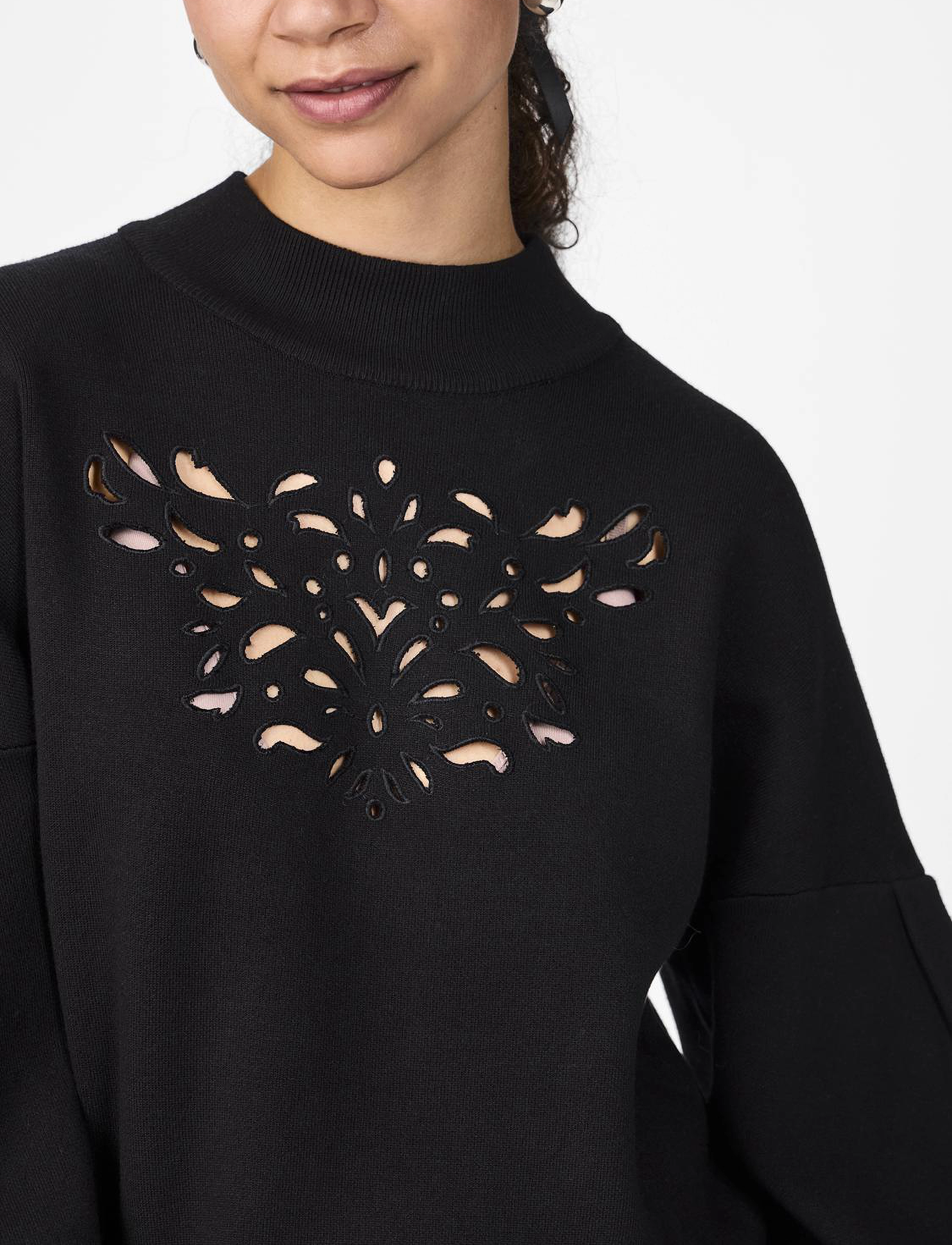 YAS - YASFIRAZ LS KNIT PULLOVER S. - džemprid - black - 5
