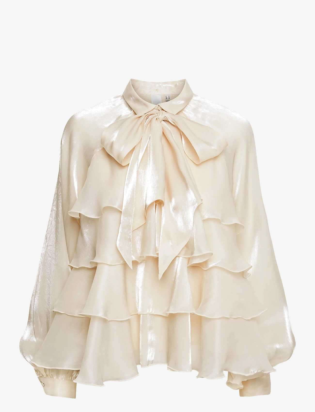 YAS - YASELOISE LS SHINY TOP - D2D - langærmede bluser - gardenia - 1