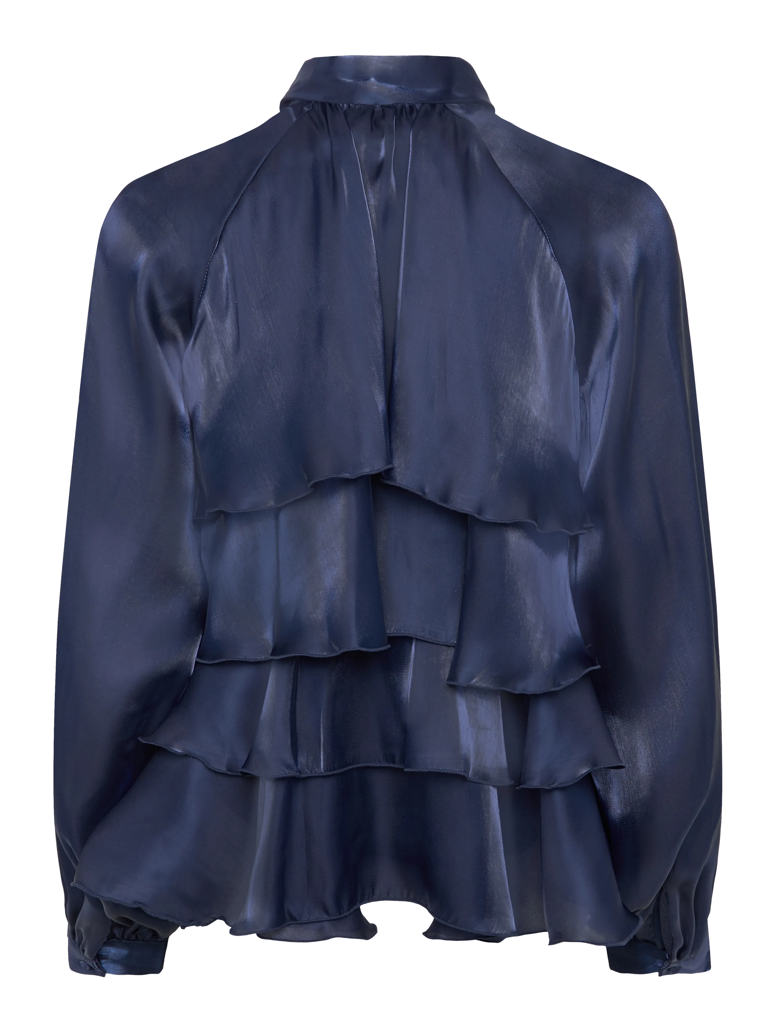 YAS - YASELOISE LS SHINY TOP - D2D - langärmelige blusen - night sky - 1
