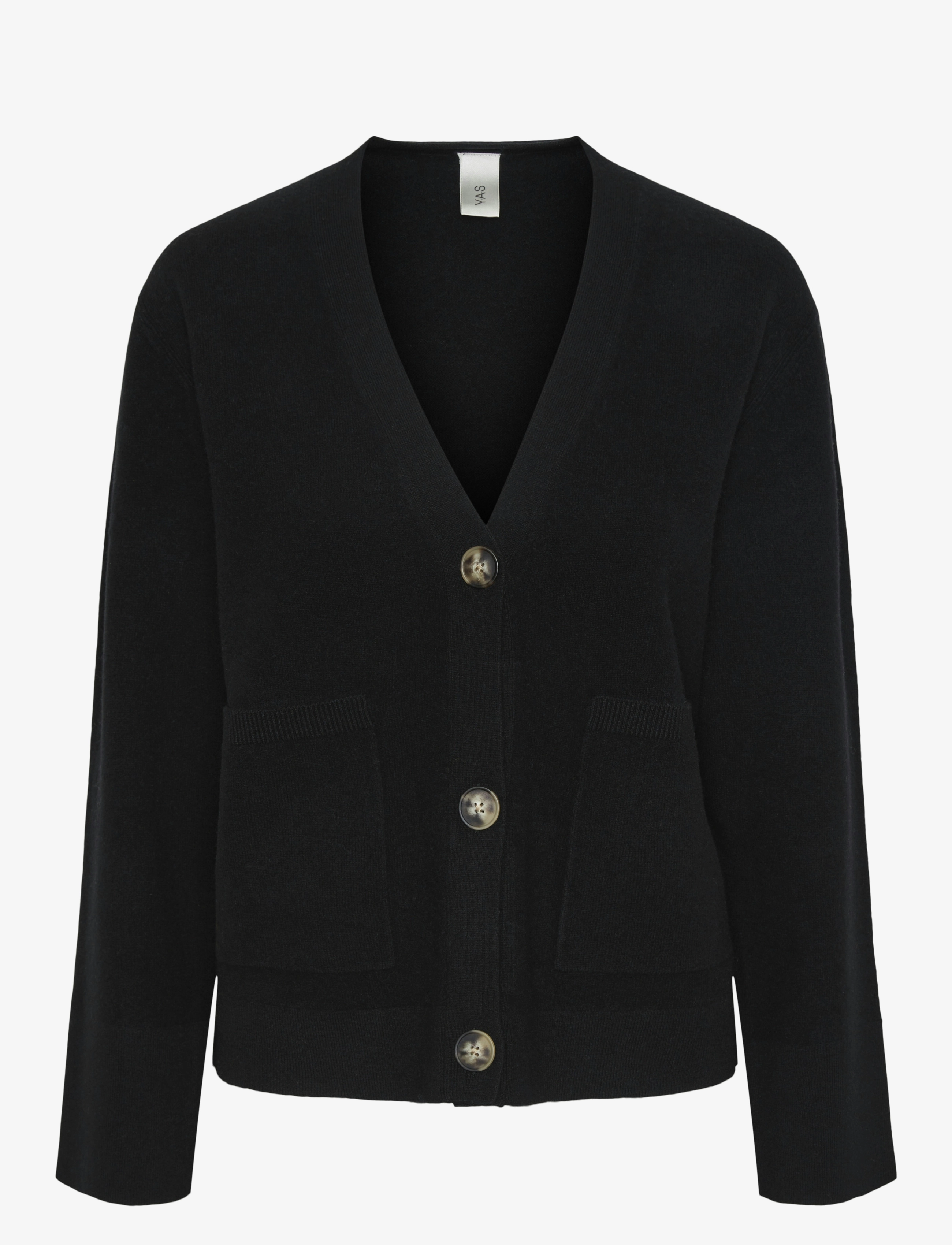 YAS - YASEMILIE LS CARDIGAN KNIT S. NOOS - black - 1