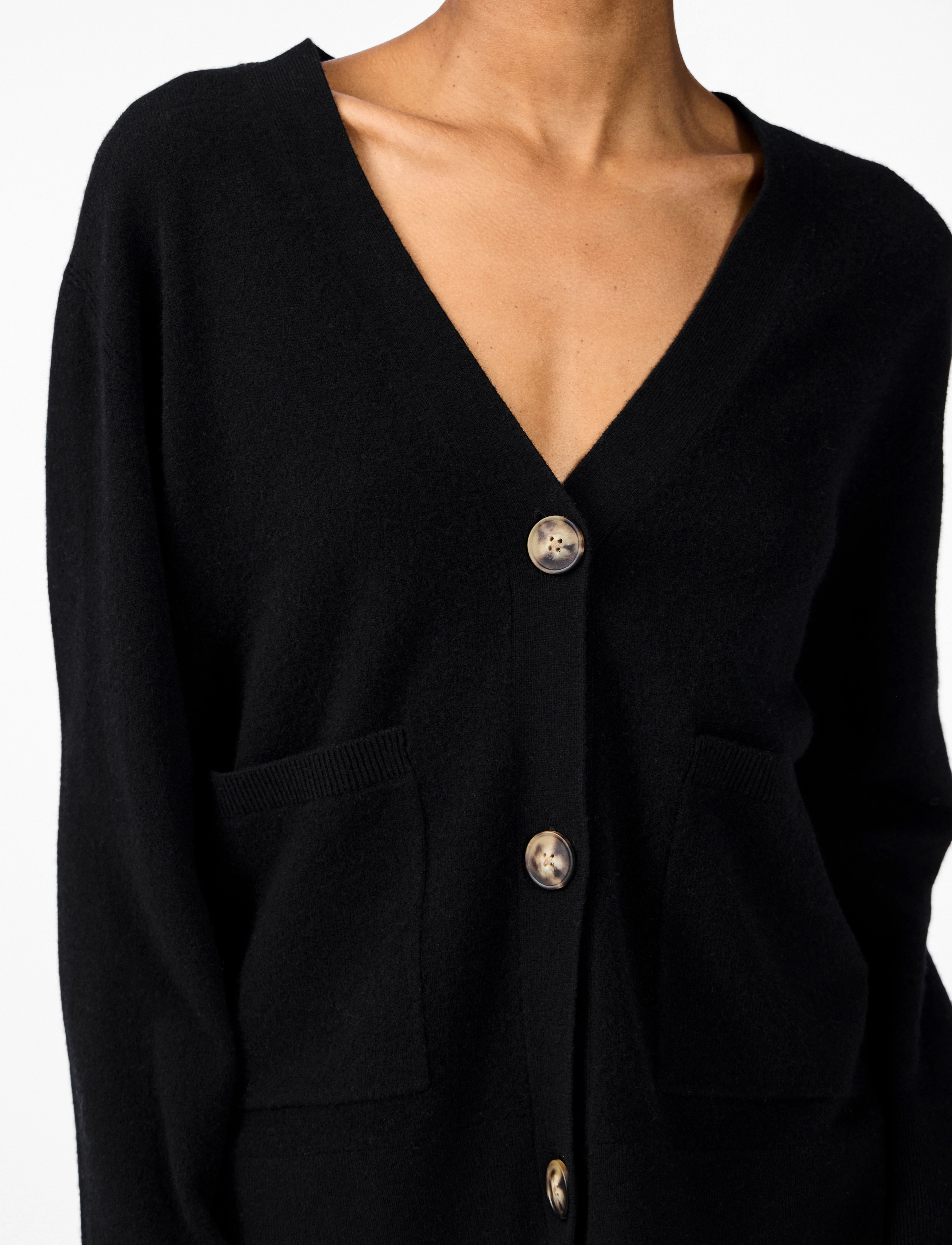 YAS - YASEMILIE LS CARDIGAN KNIT S. NOOS - black - 4