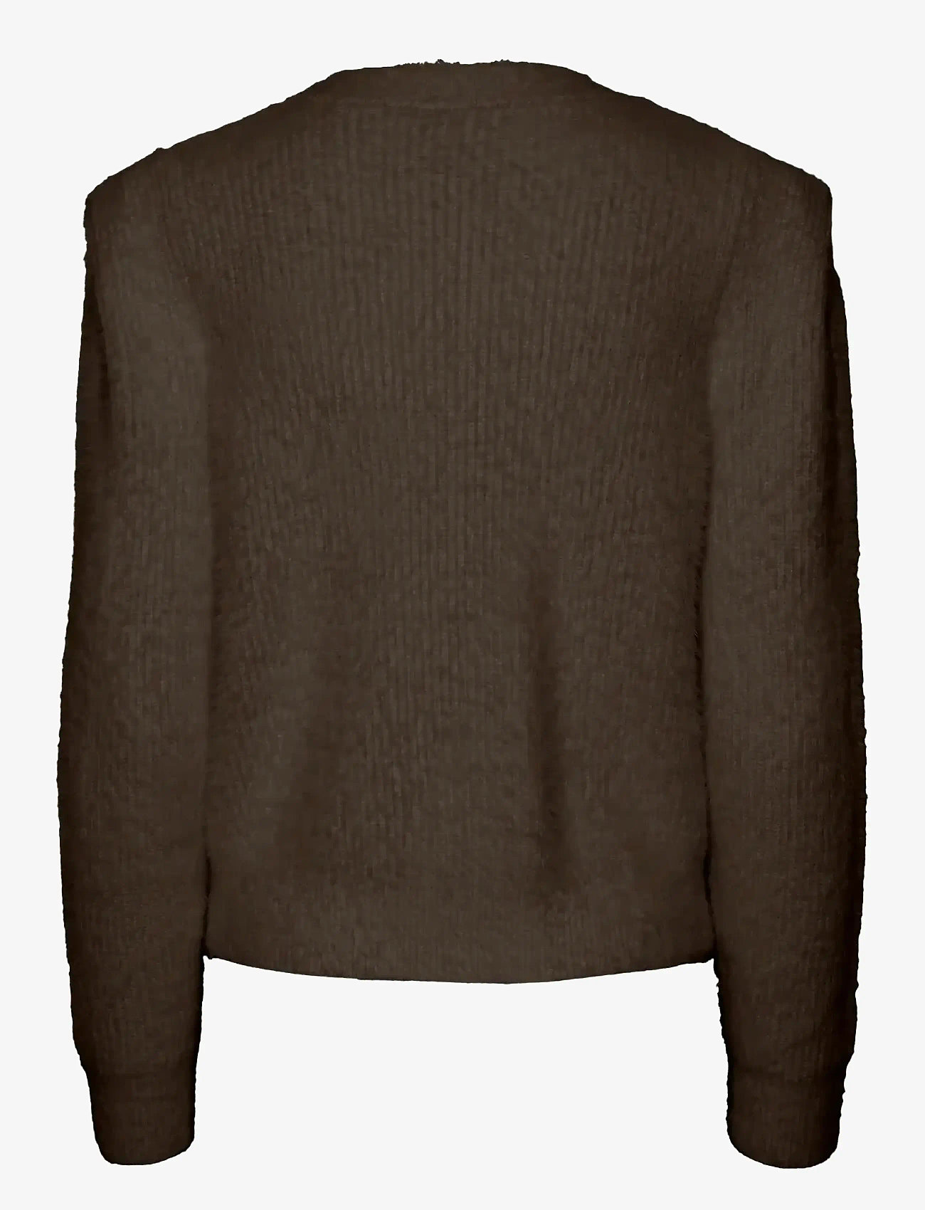 YAS - YASMEY LS KNIT CARDGIAN - cardigans - hot fudge - 1