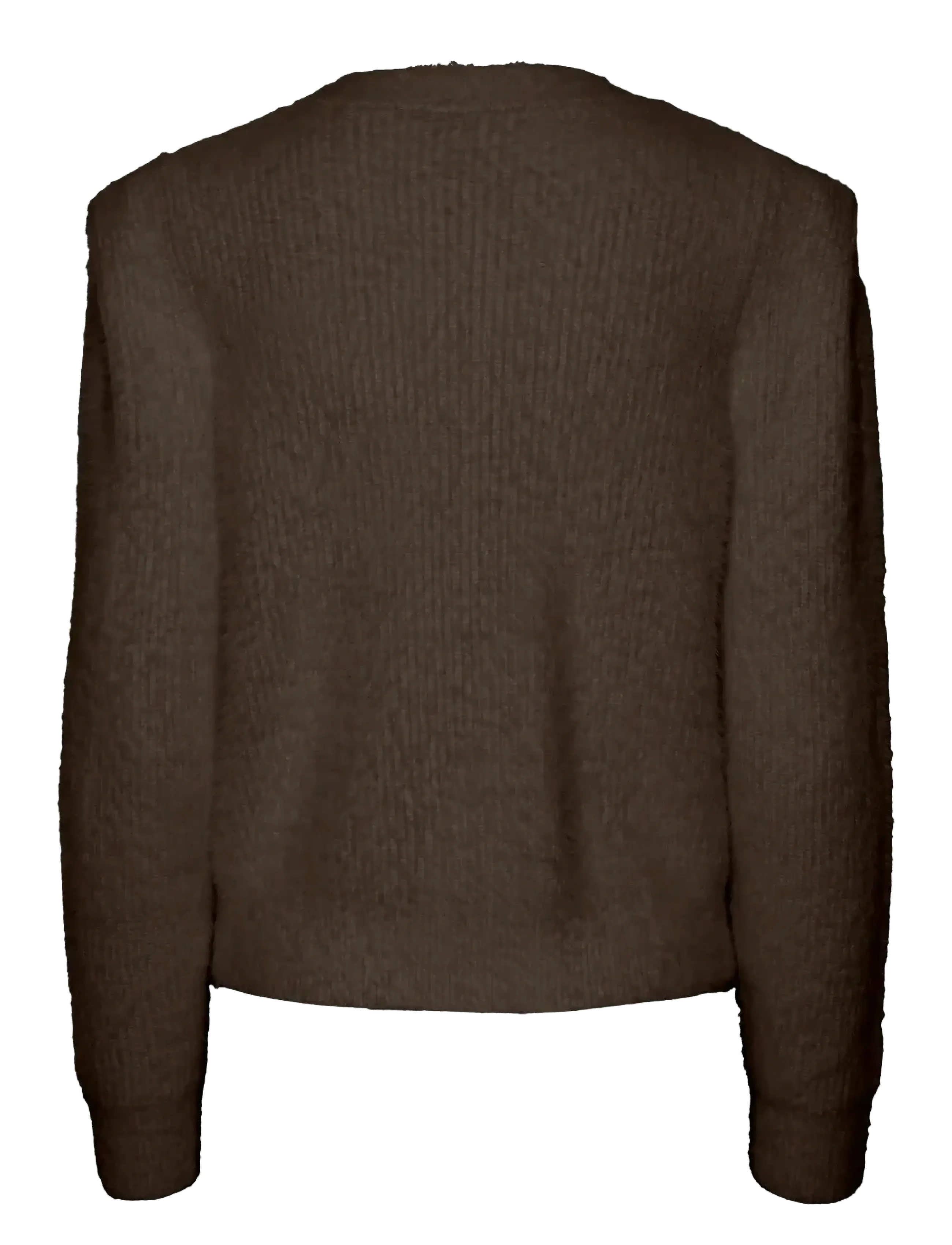 YAS - YASMEY LS KNIT CARDGIAN - gilets - hot fudge - 1
