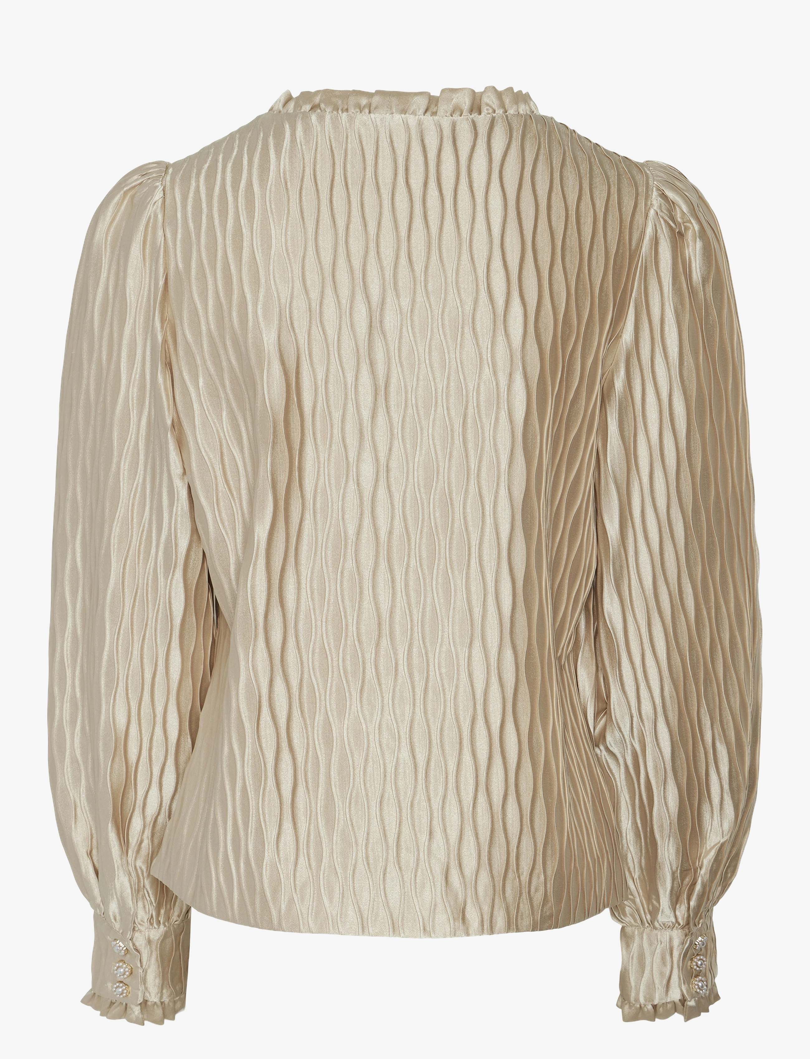 YAS - YASRIPPLE LS V-NECK SHIRT - D2D - sheer bliss - 1