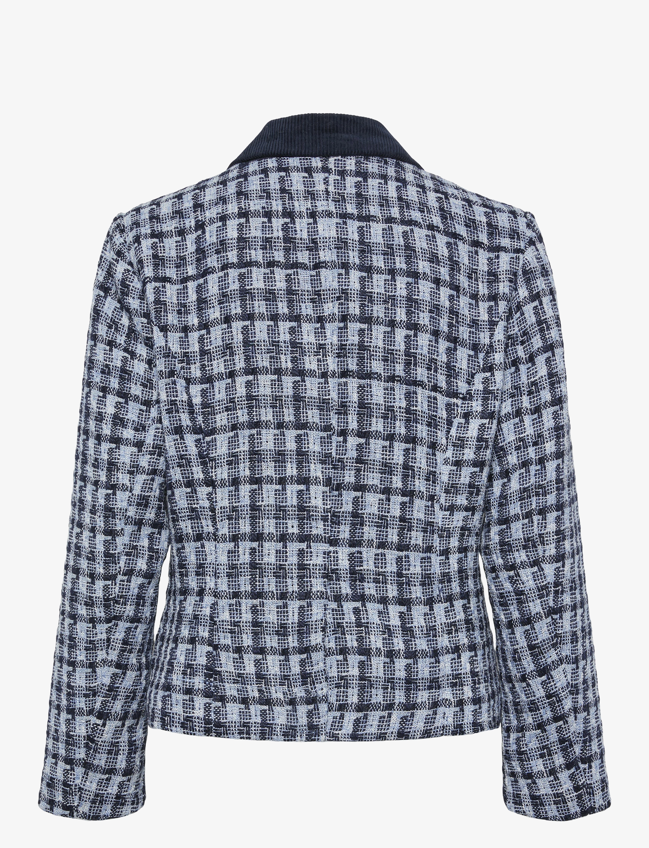 YAS - YASBUCANA LS SHORT JACKET - bouclé - navy blazer - 2