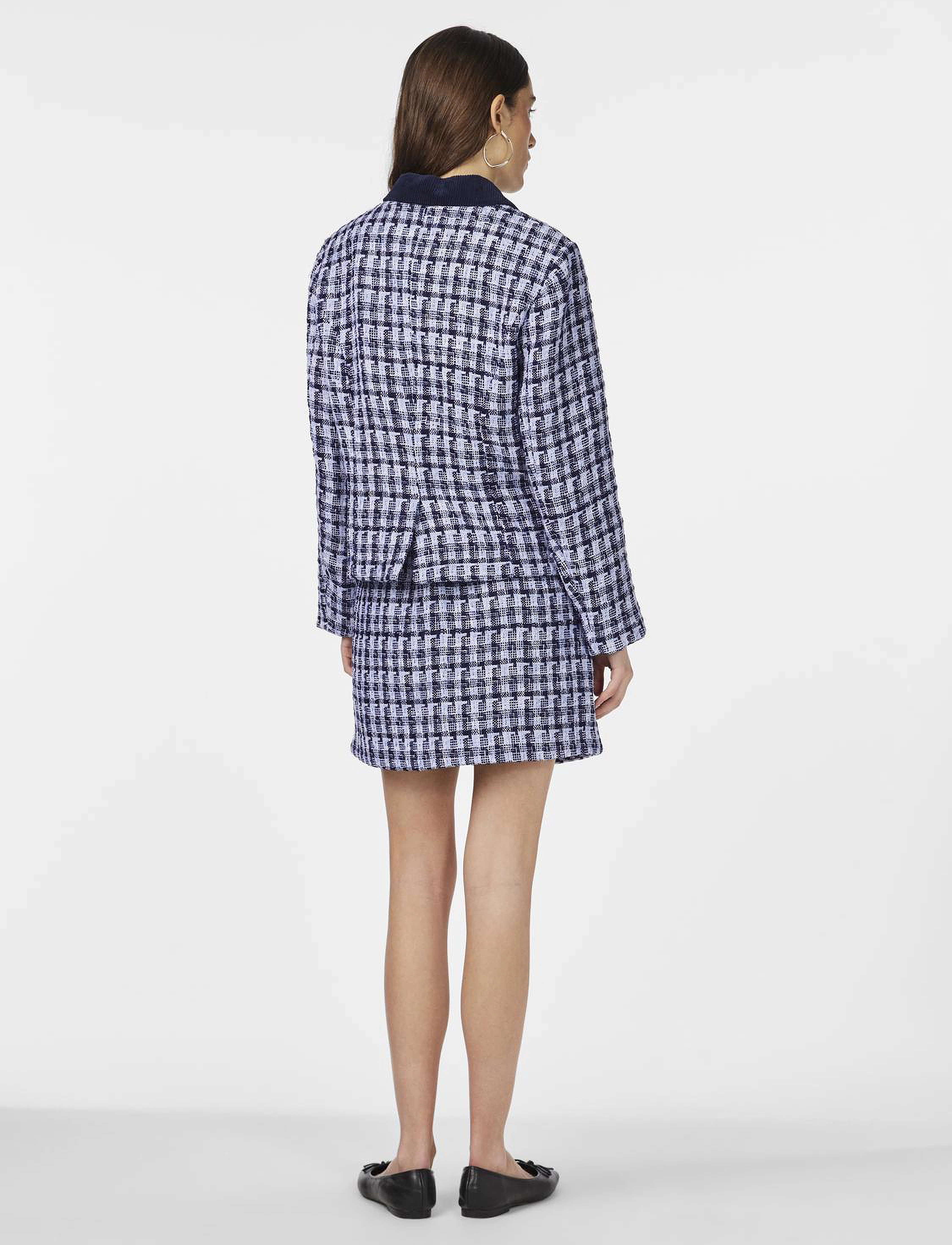 YAS - YASBUCANA LS SHORT JACKET - bouclé - navy blazer - 3