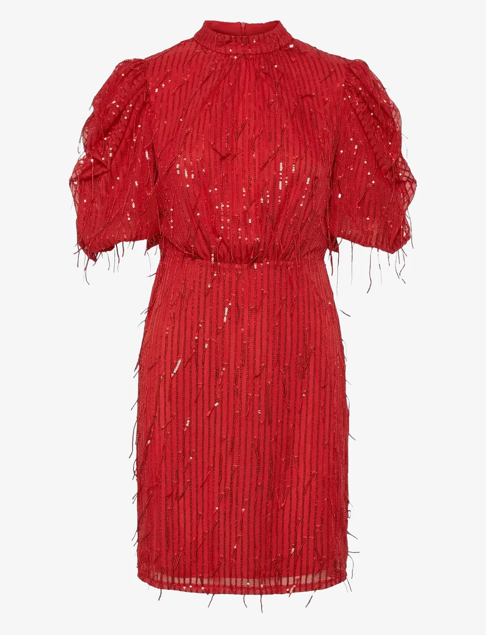 YAS - YASELZA 2/4 DRESS - SHOW - litterkleidid - racing red - 0