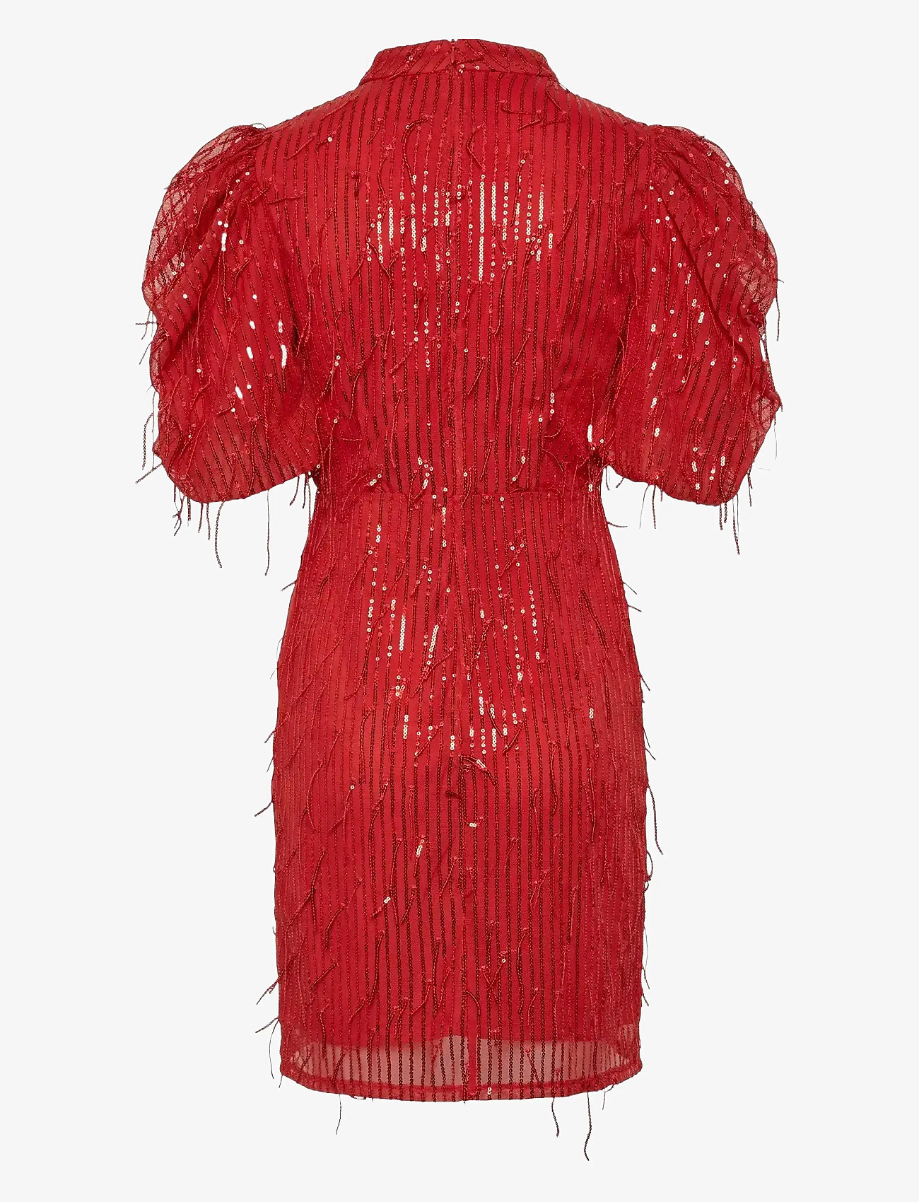 YAS - YASELZA 2/4 DRESS - SHOW - pailletkjoler - racing red - 1