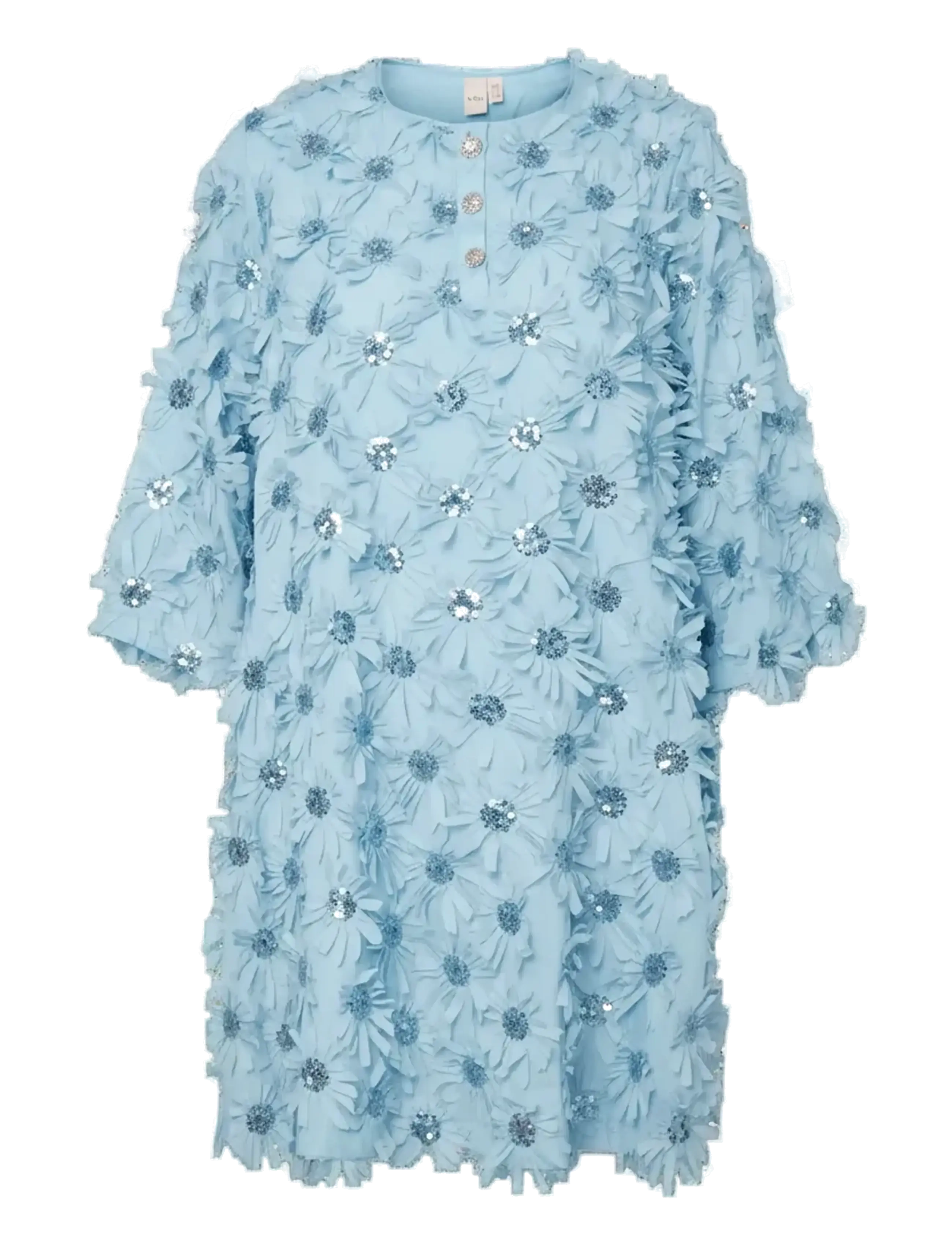 YAS YASABELONE 3/4 DRESS - D2D - Party Dresses - CLEAR SKY / blue