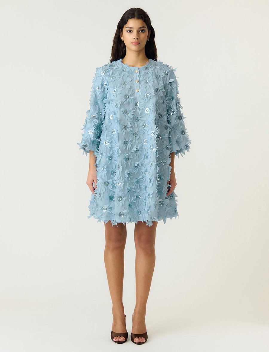 YAS - YASABELONE 3/4 DRESS - D2D - partykleider - clear sky - 0