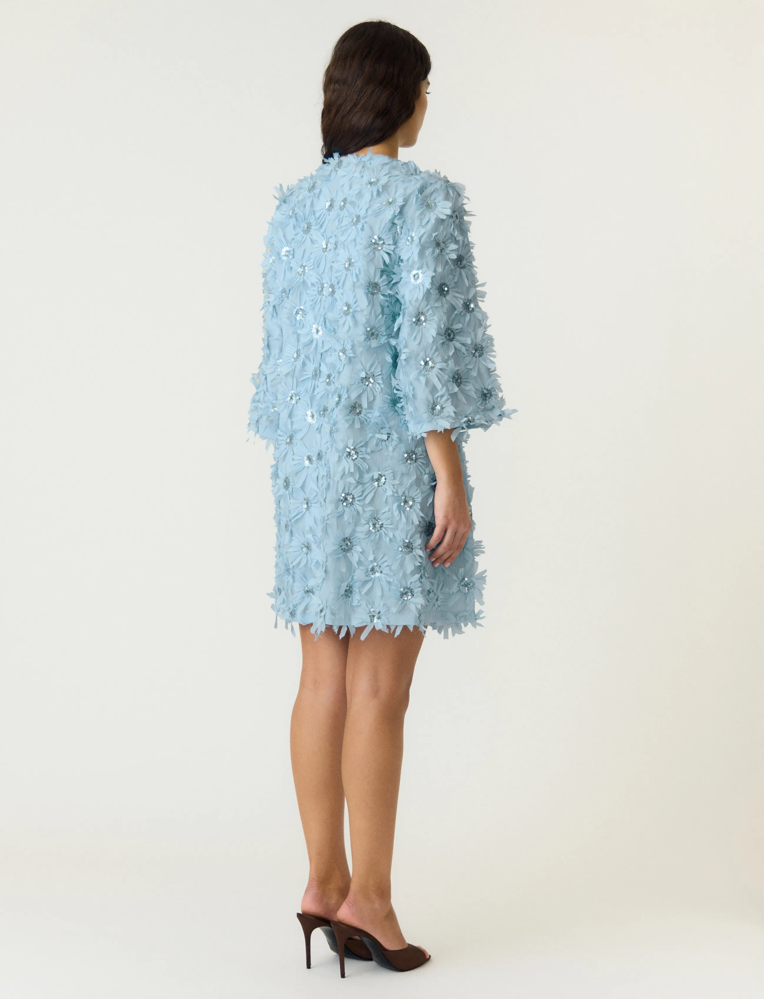YAS - YASABELONE 3/4 DRESS - D2D - festklänningar - clear sky - 2