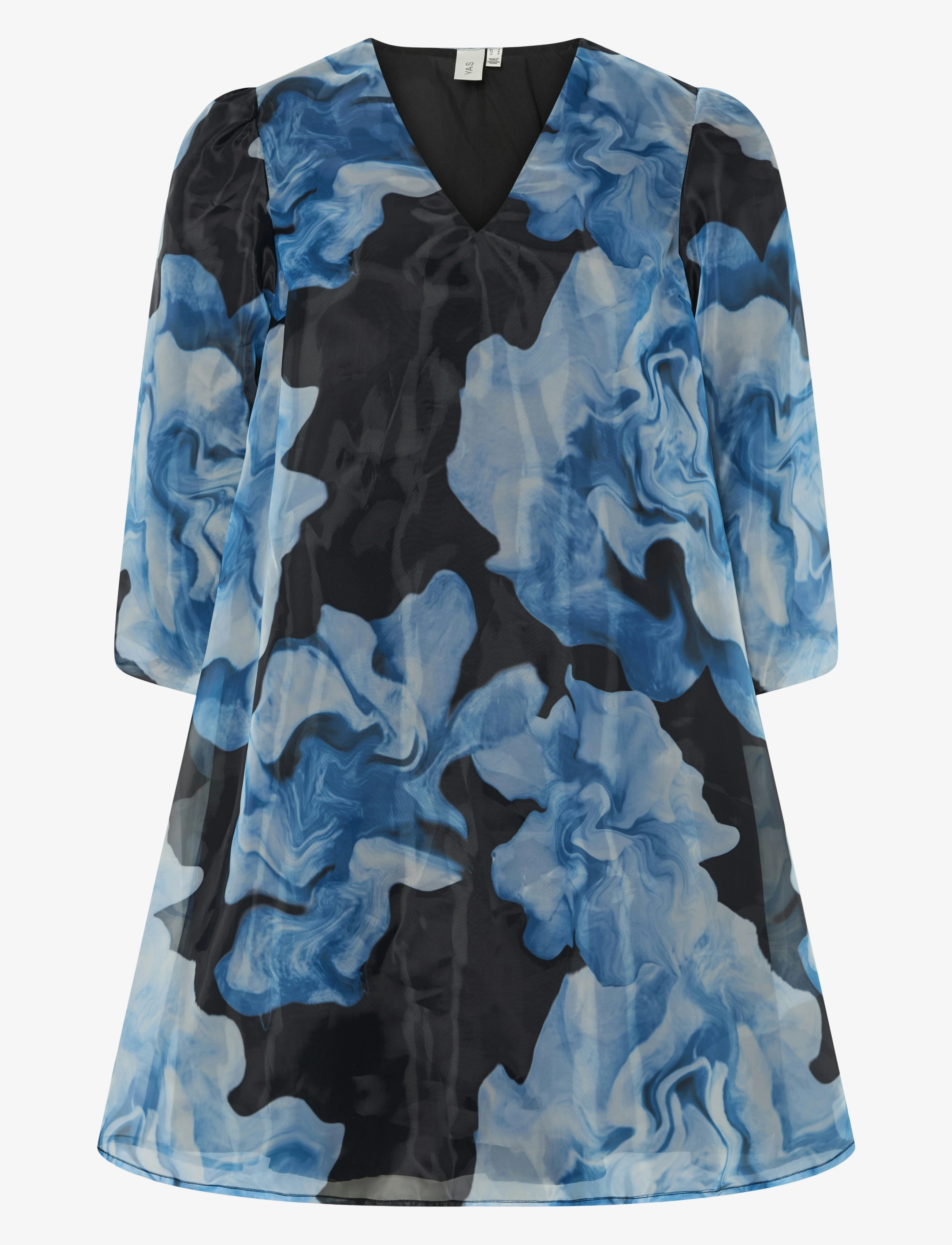 YAS Yasromina Ls Kleid - Show Blau - XS - Damen