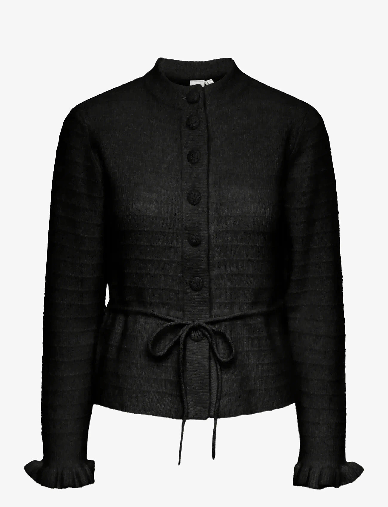 YAS - YASTHELLIS LS KNIT CARDIGAN S. - swetry rozpinane - black - 0