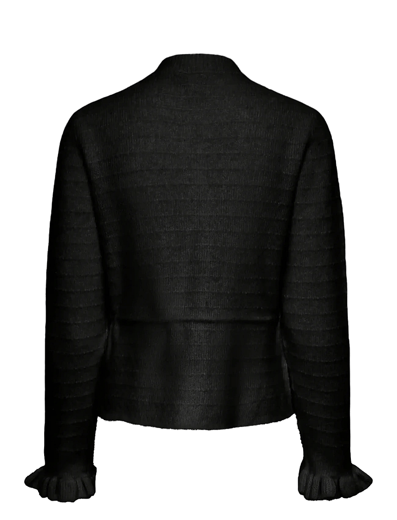 YAS - YASTHELLIS LS KNIT CARDIGAN S. - cardigans - black - 1