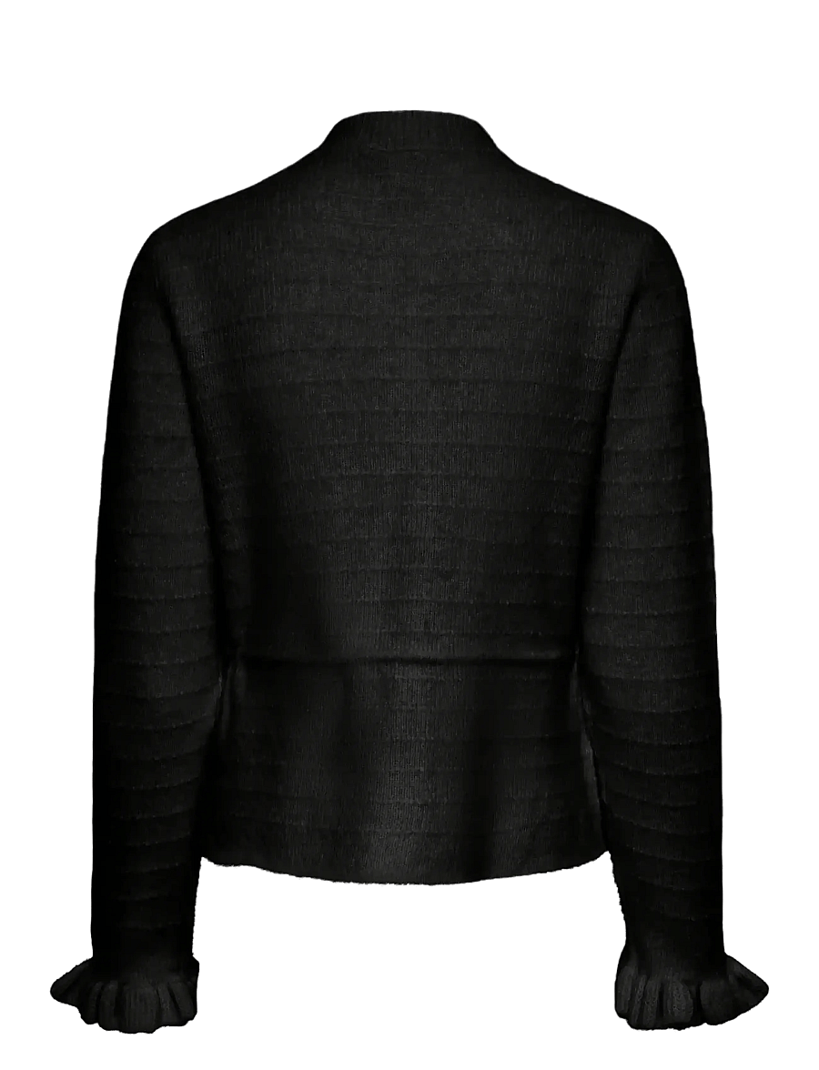 YAS - YASTHELLIS LS KNIT CARDIGAN S. - gebreide vesten - black - 1