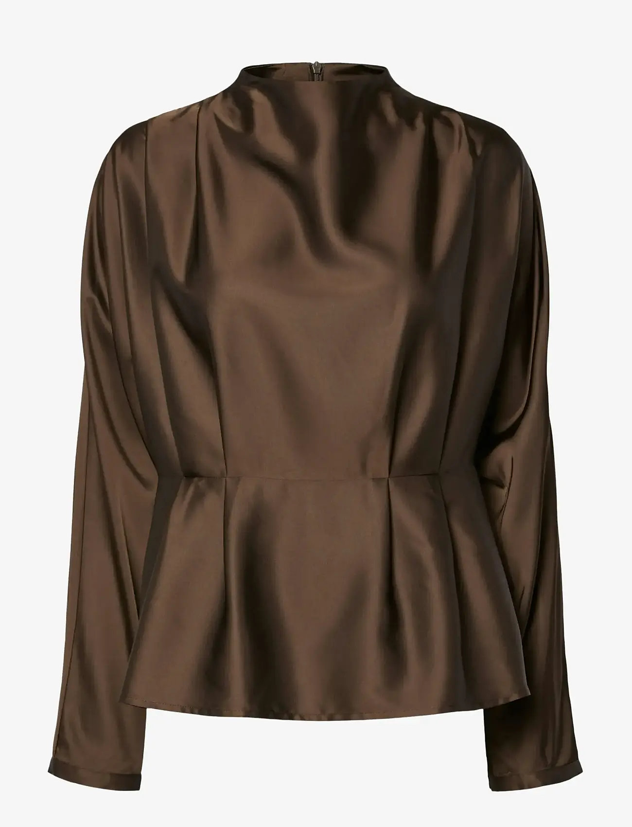 YAS - YASYERA LS TOP - long sleeved blouses - chocolate brown - 0