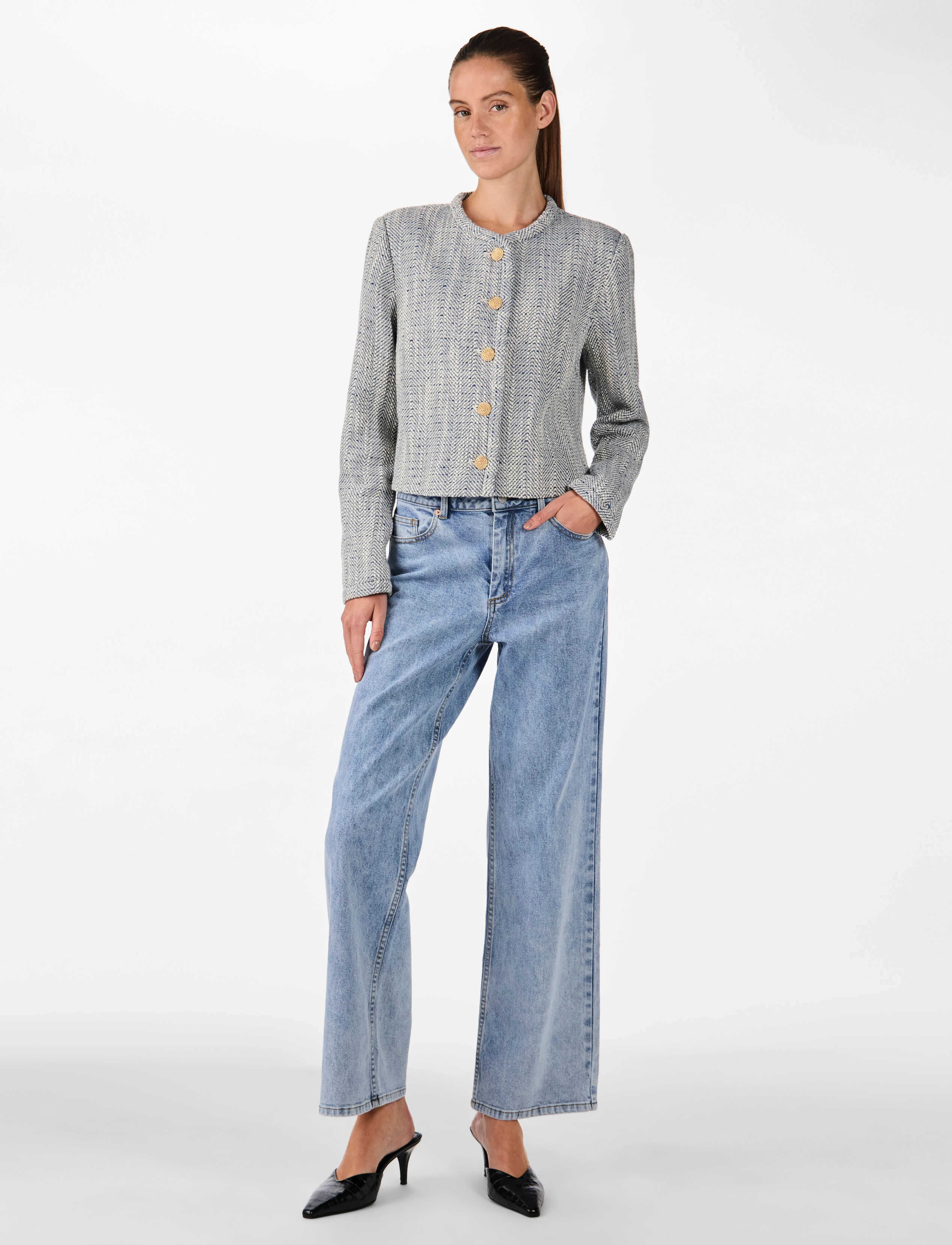 YAS - YASNORALI LS JACKET - EX - navy blazer - 4