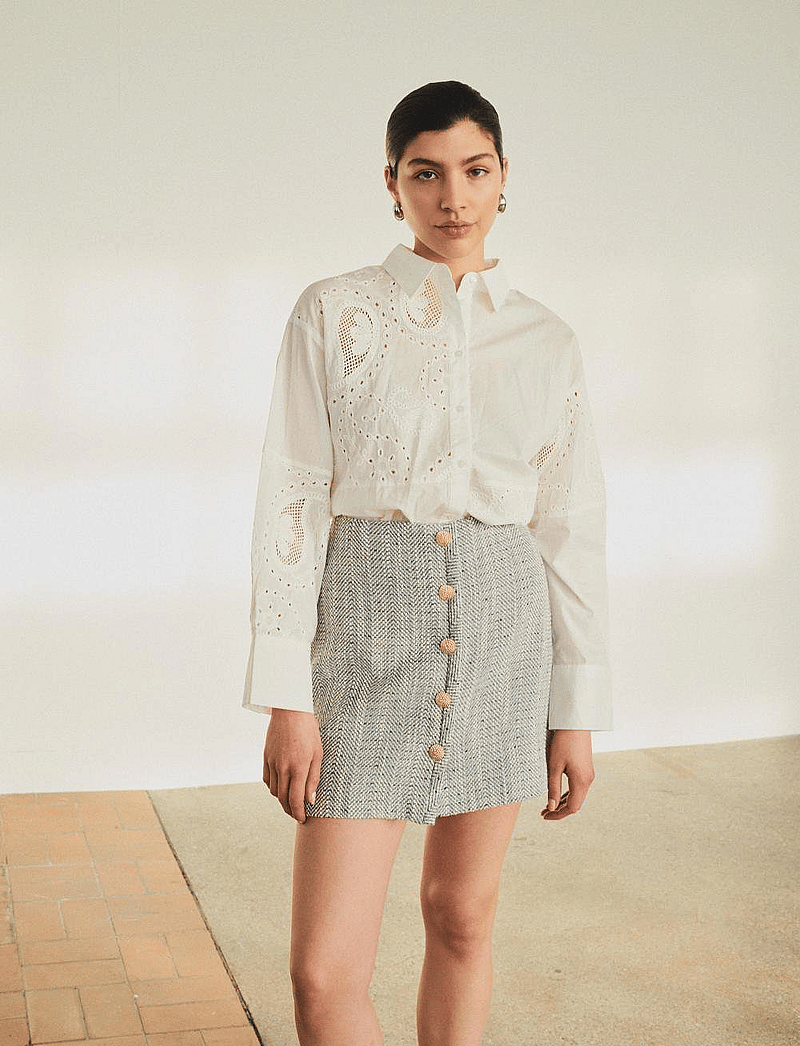 YAS - YASNORALI HMW SHORT SKIRT - EX - miniseelikud - navy blazer - 4