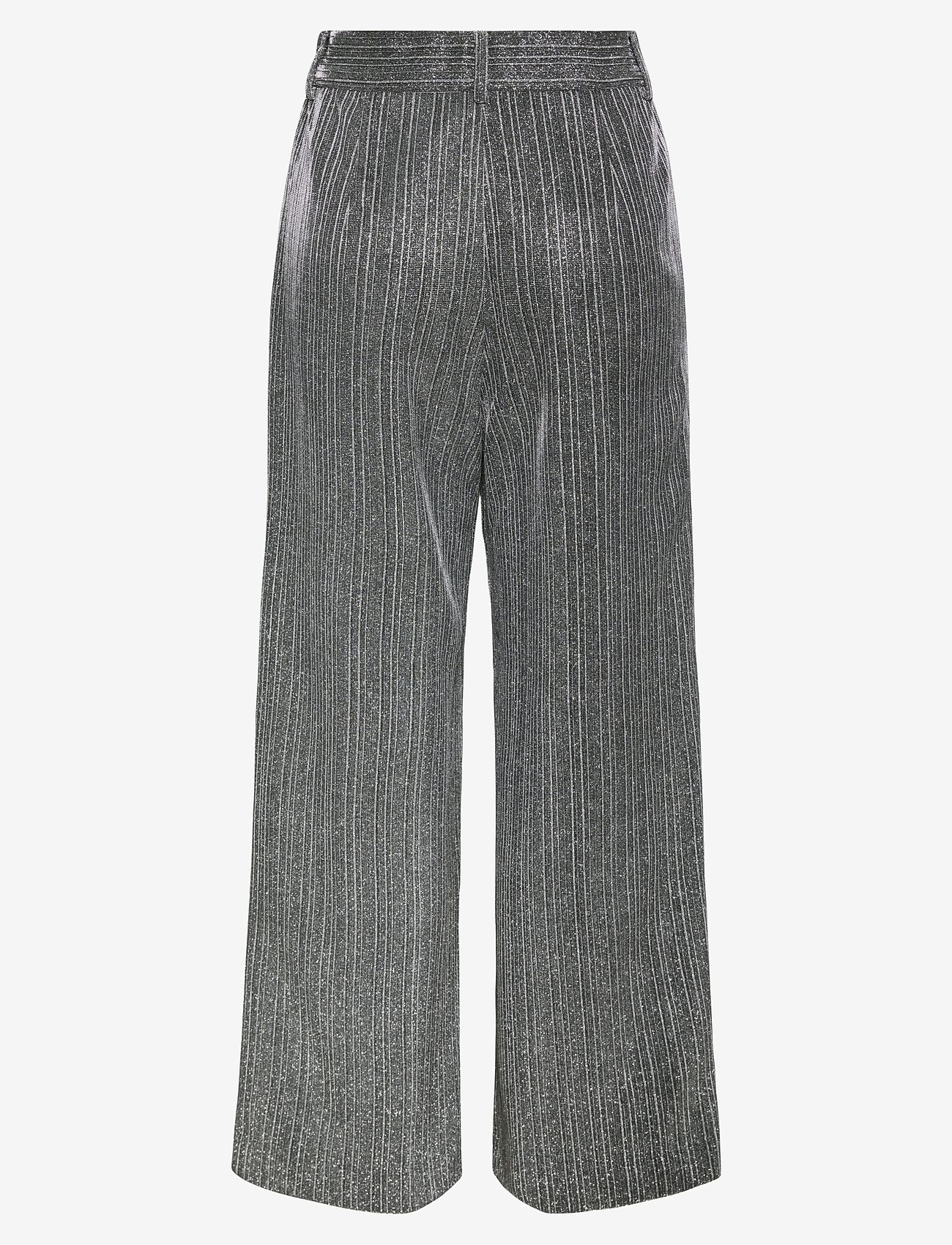 YAS - YASKAMO HW PANT - SHOW - hosen mit weitem bein - black - 2