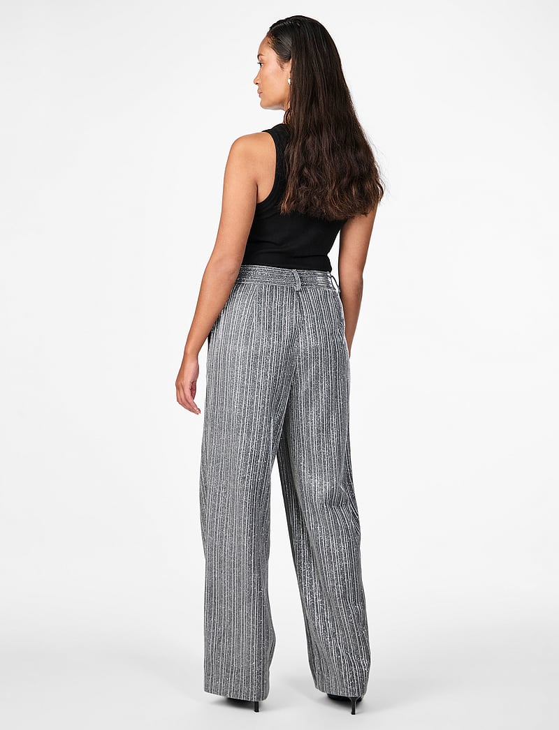 YAS - YASKAMO HW PANT - SHOW - hosen mit weitem bein - black - 3