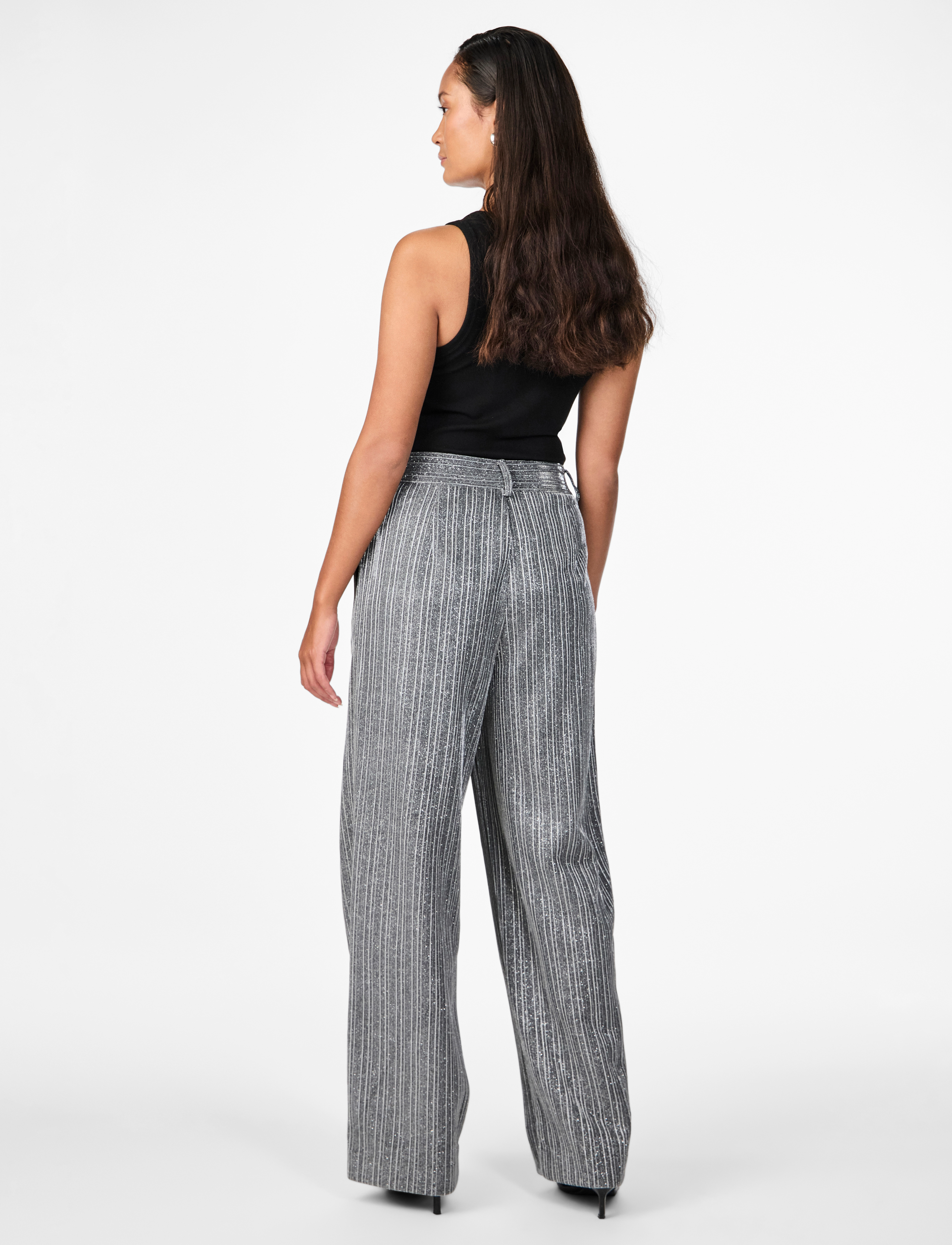YAS - YASKAMO HW PANT - SHOW - festtøj til outletpriser - black - 2