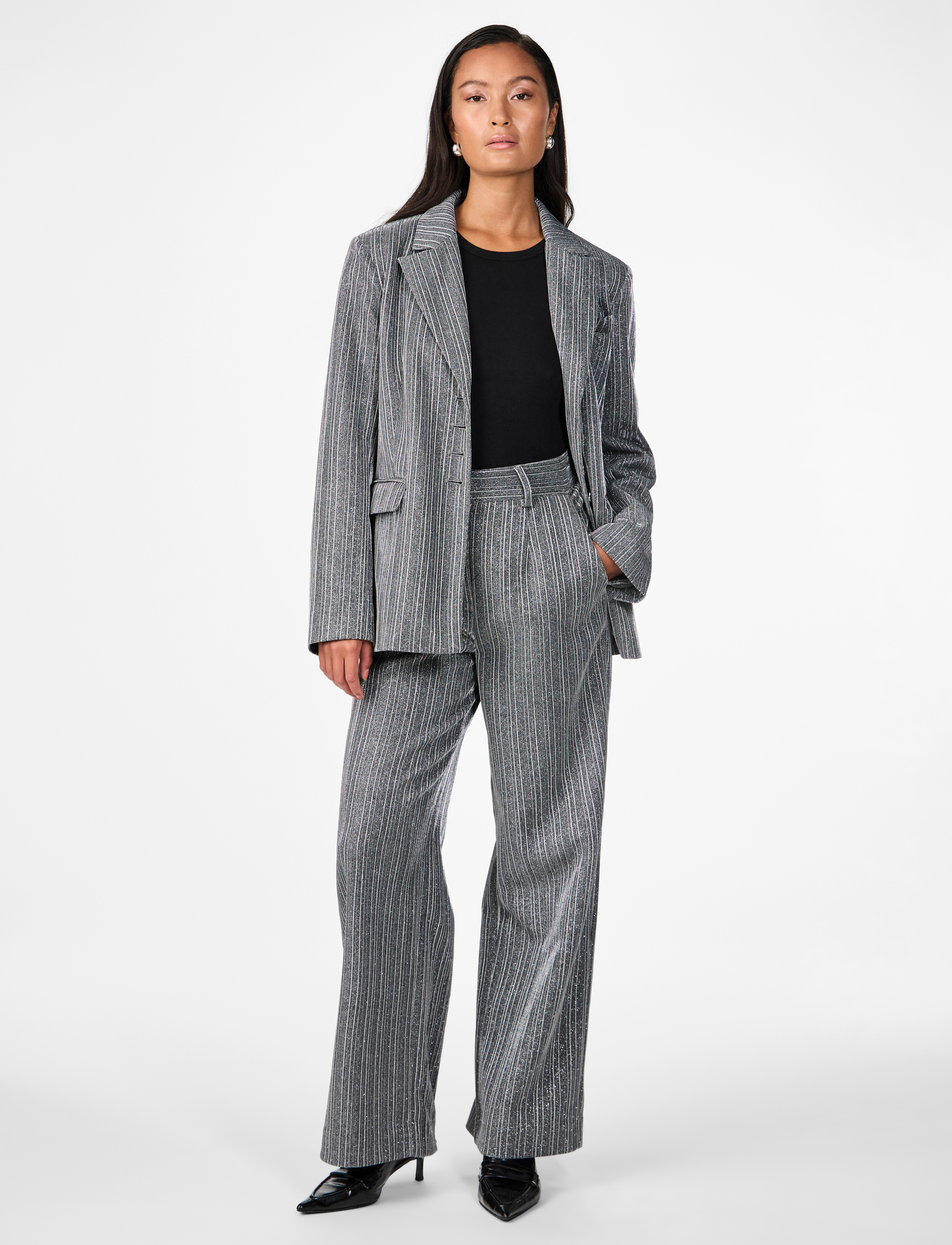 YAS - YASKAMO HW PANT - SHOW - festtøj til outletpriser - black - 4