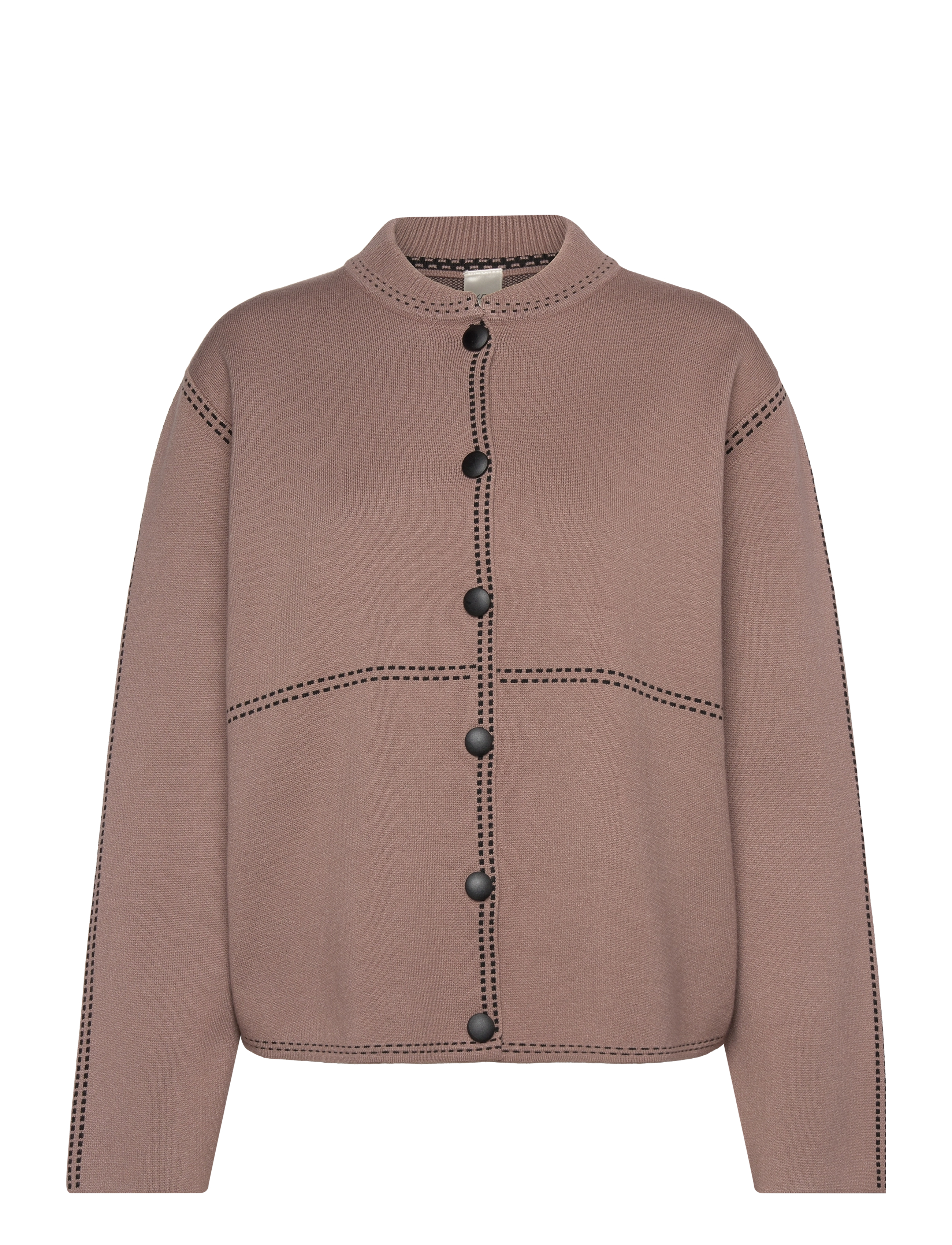 YAS YASJENA LS KNIT CARDIGAN - Strik - FUNGI / beige