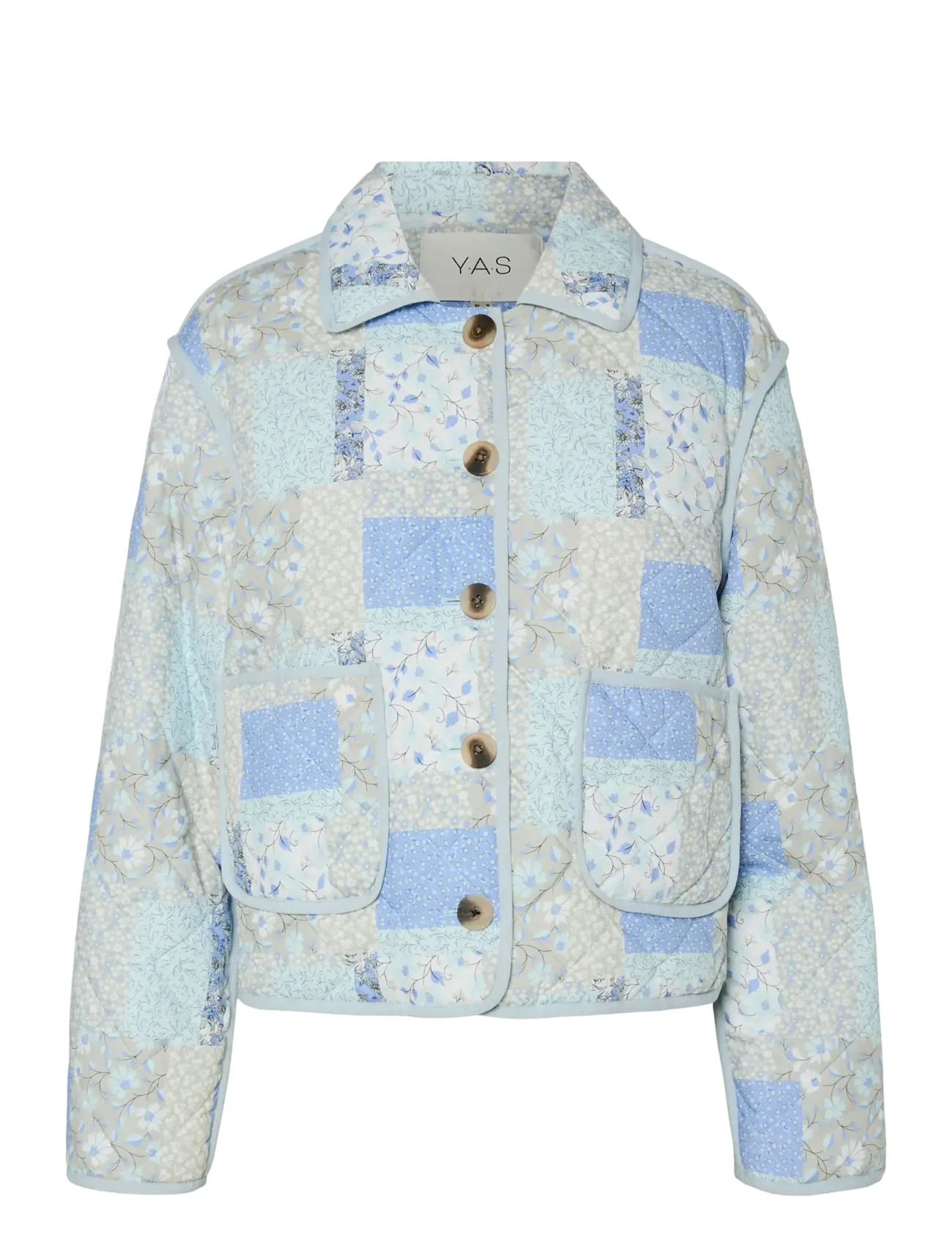 YAS Yaslelou Ls Gefüttert Jacke - D2D Blau - L - Damen