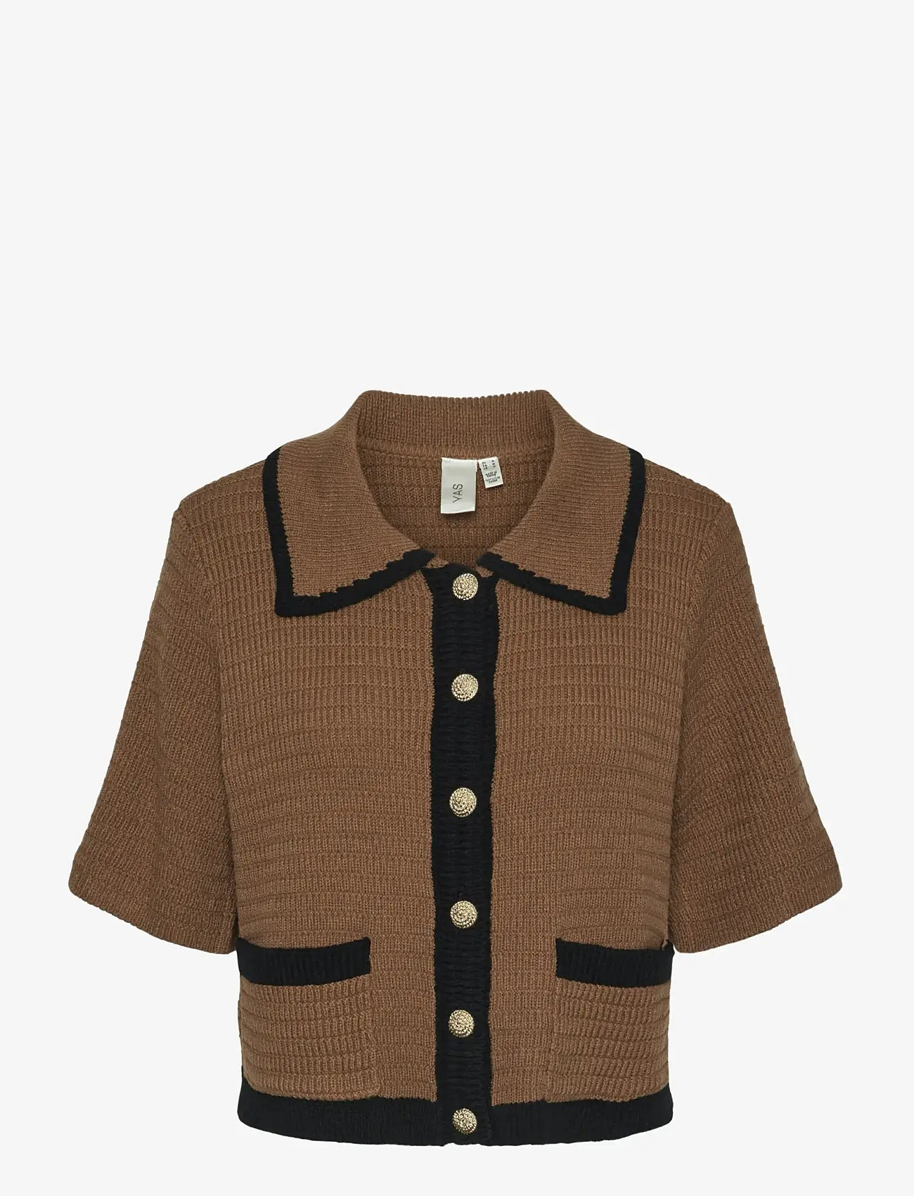 YAS - YASKLOMA SS KNIT CARDIGAN S. - koftor - malt ball - 1