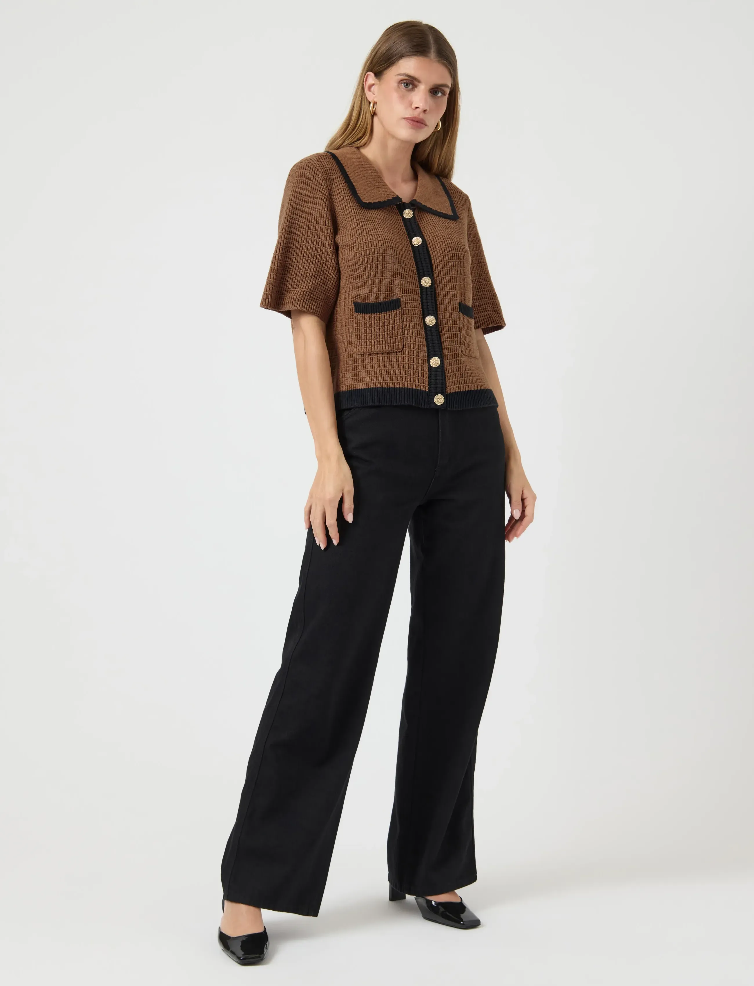 YAS - YASKLOMA SS KNIT CARDIGAN S. - malt ball - 4