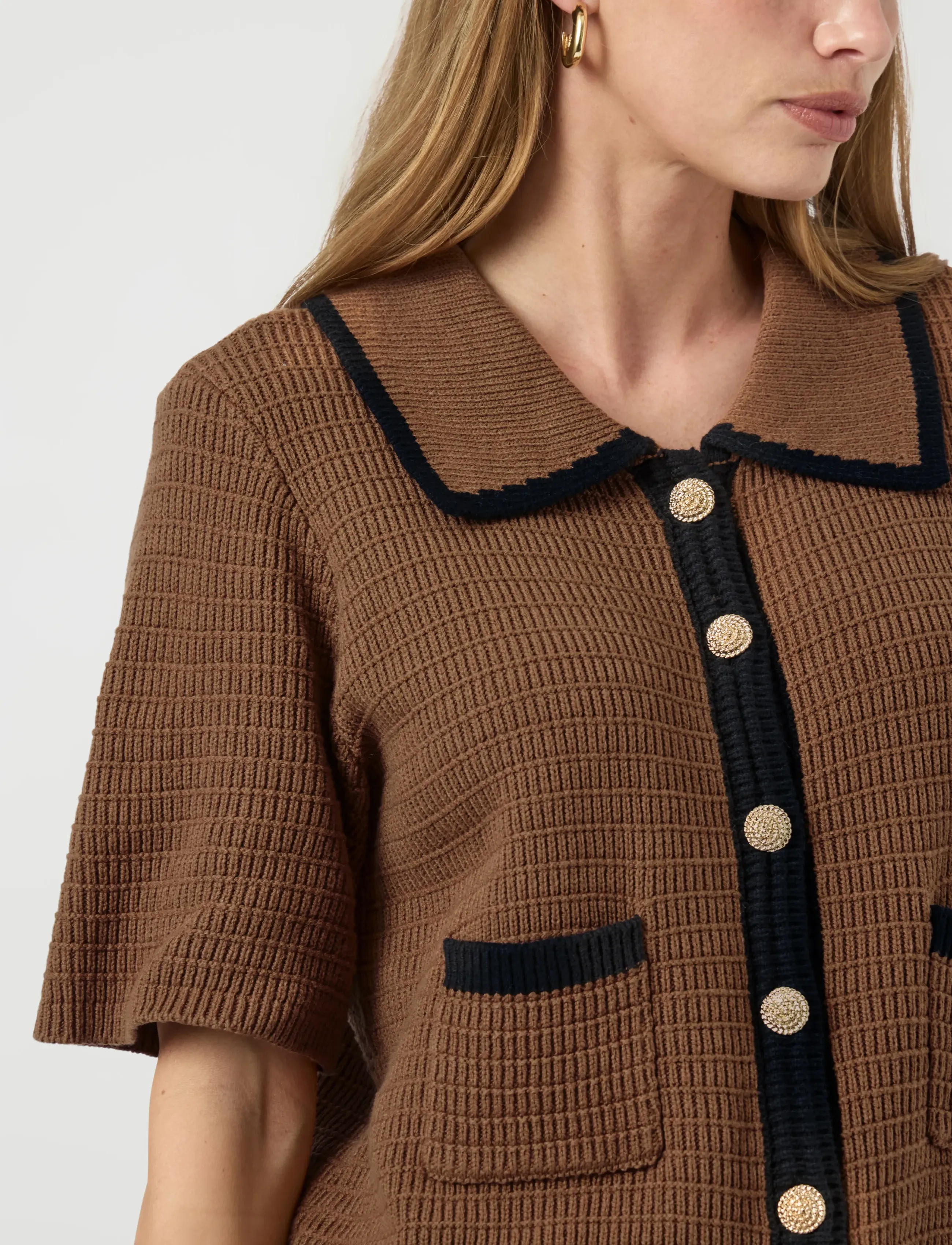 YAS - YASKLOMA SS KNIT CARDIGAN S. - malt ball - 5