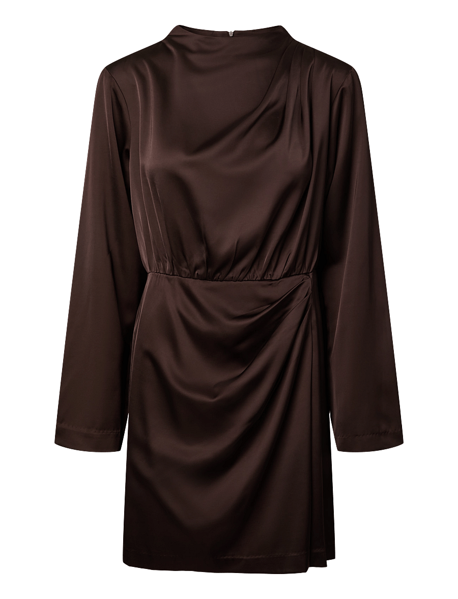 YAS - YASBISTA LS DRESS - korte kjoler - coffee bean - 0