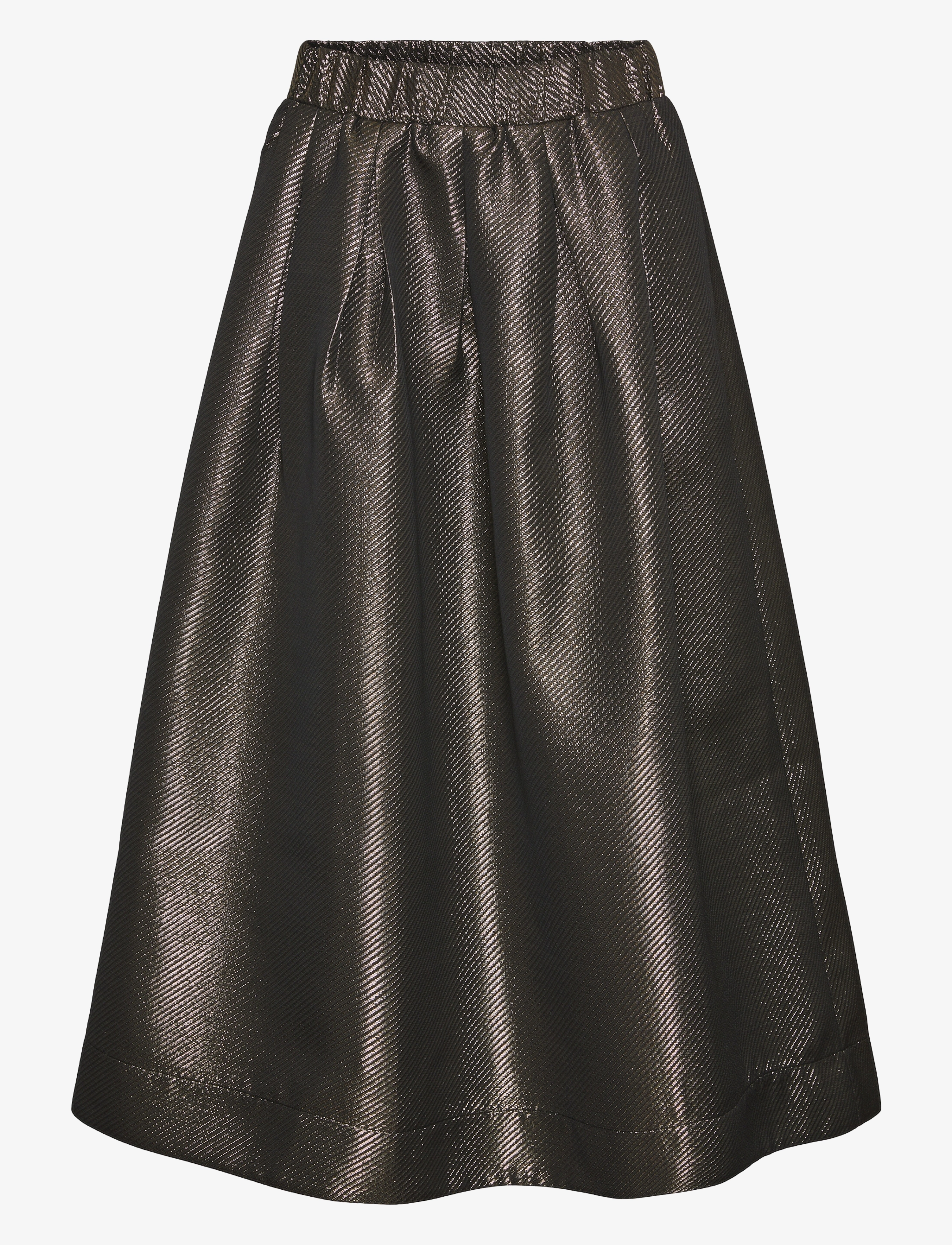 YAS YASGOSH HW MIDI SKIRT - Nederdele - GOLD COLOUR / brown