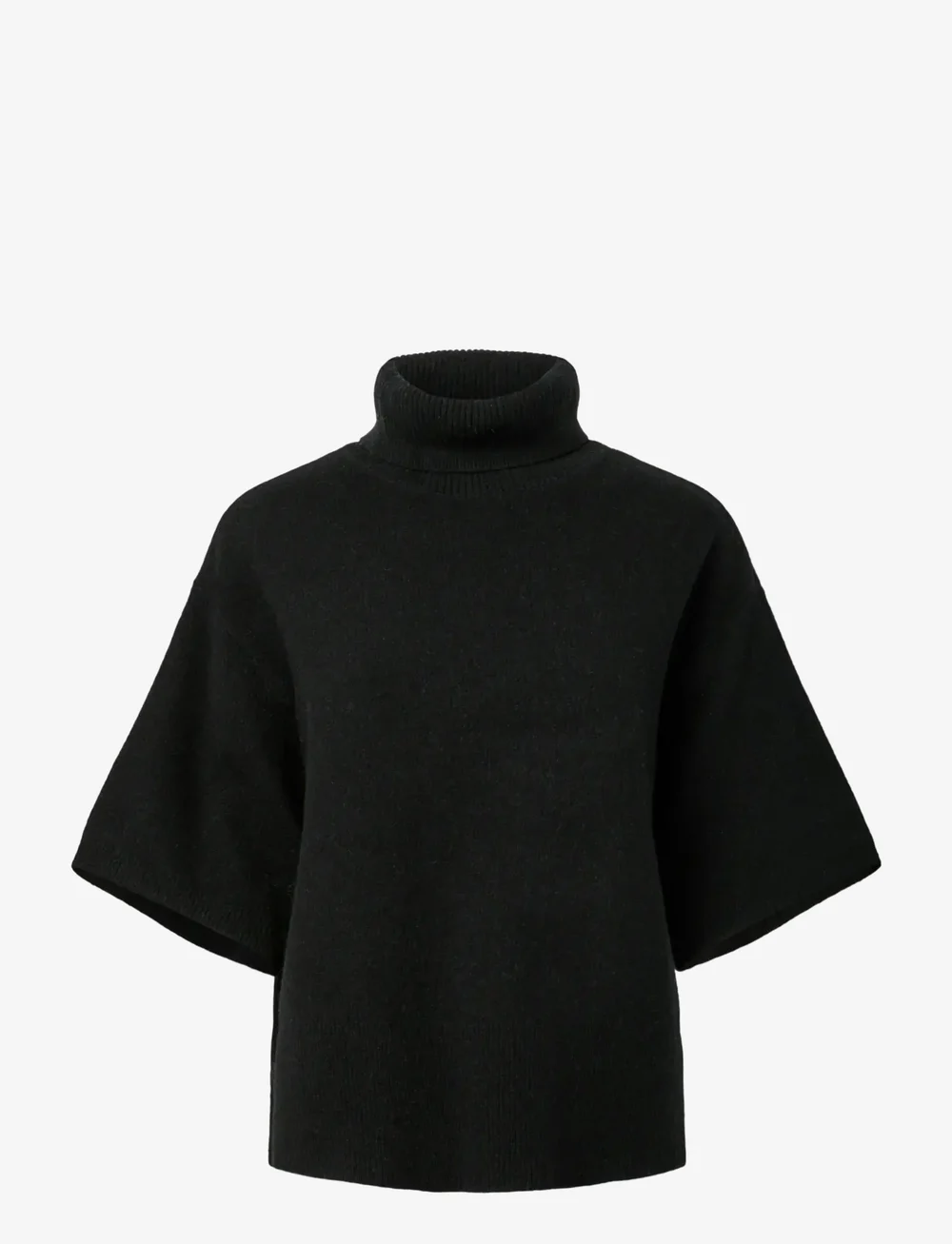 YAS - YASEMILA 2/4 WOOL KNIT PULLOVER S. NOOS - golfai - black - 1
