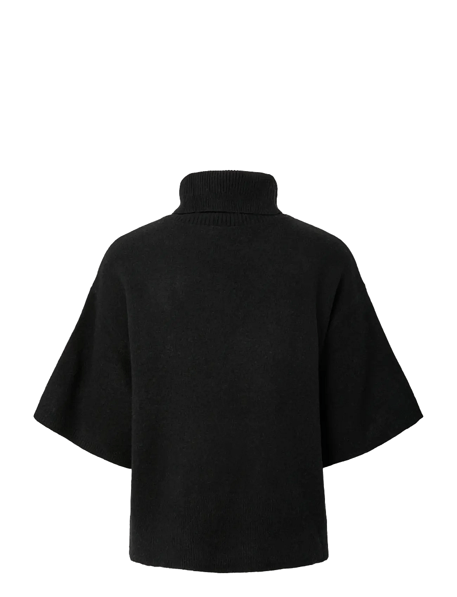 YAS - YASEMILA 2/4 WOOL KNIT PULLOVER S. NOOS - pullover - black - 2
