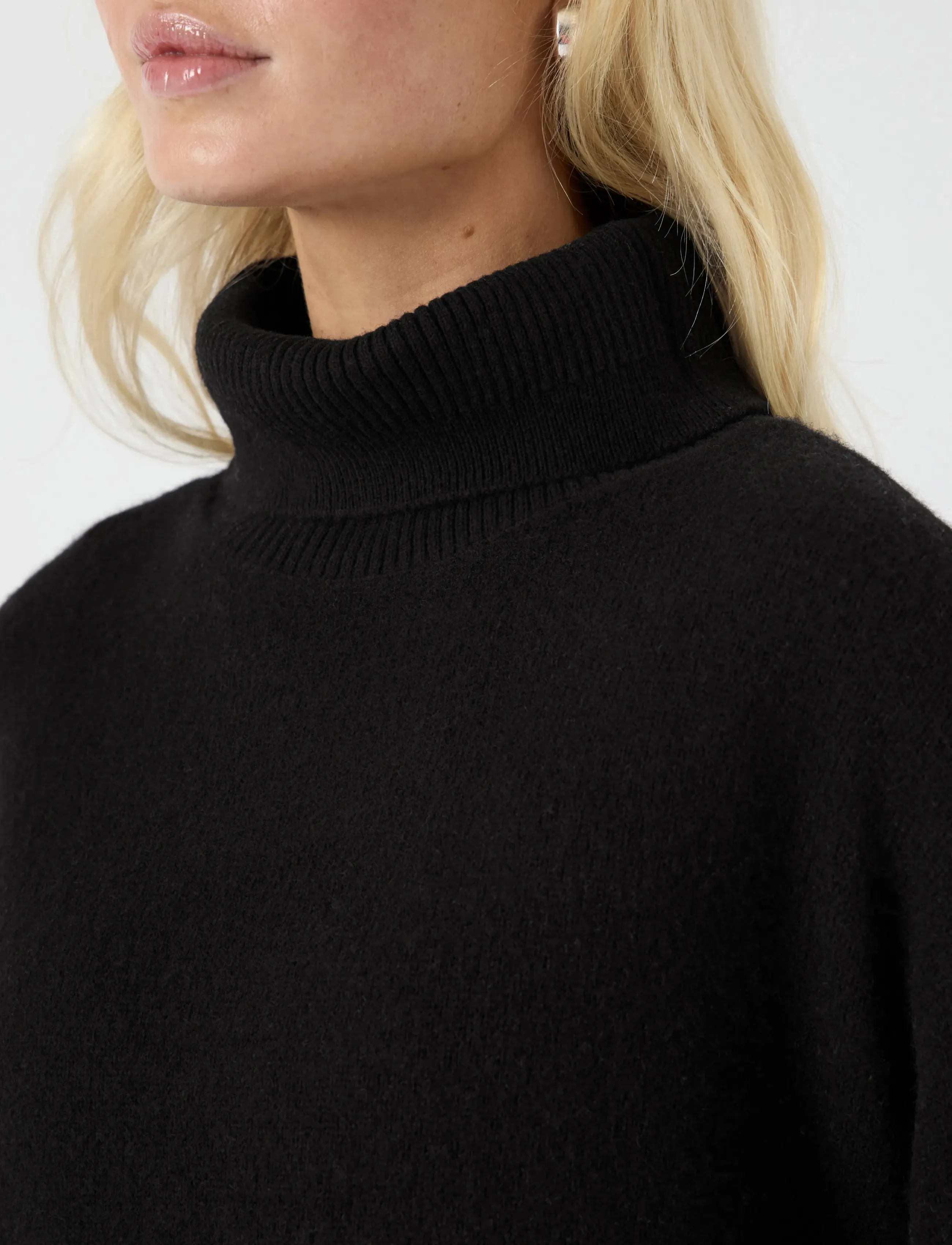 YAS - YASEMILA 2/4 WOOL KNIT PULLOVER S. NOOS - pullover - black - 5