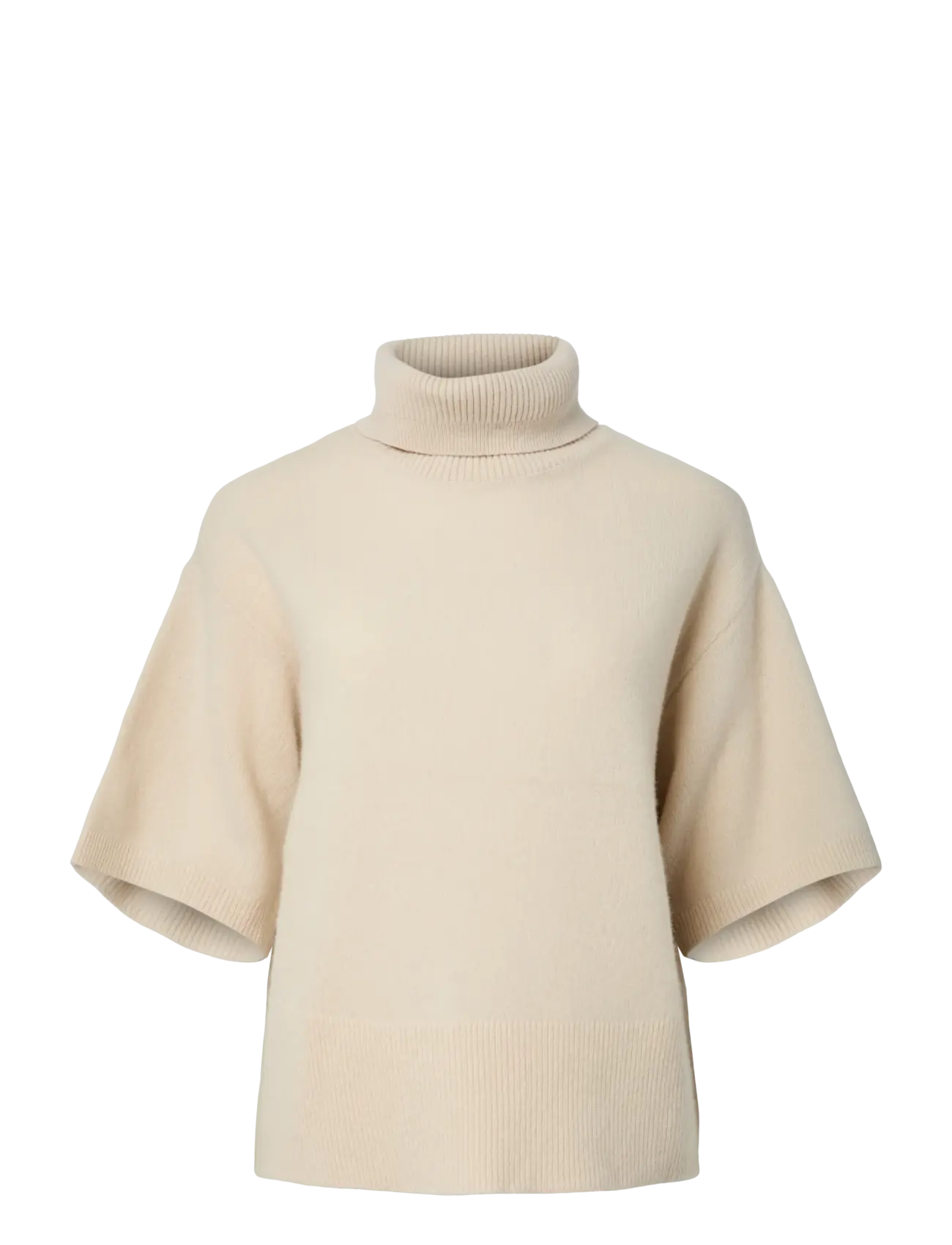 YAS YASEMILA 2/4 WOOL KNIT PULLOVER S. NOOS -  - SANDSHELL / beige