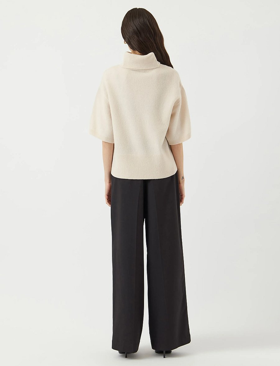 YAS - YASEMILA 2/4 WOOL KNIT PULLOVER S. NOOS - džemperi - sandshell - 3