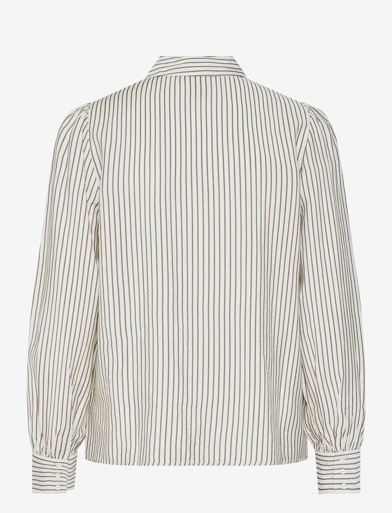 YAS - YASPIL LS BOW SHIRT S. NOOS - langærmede skjorter - star white - 1