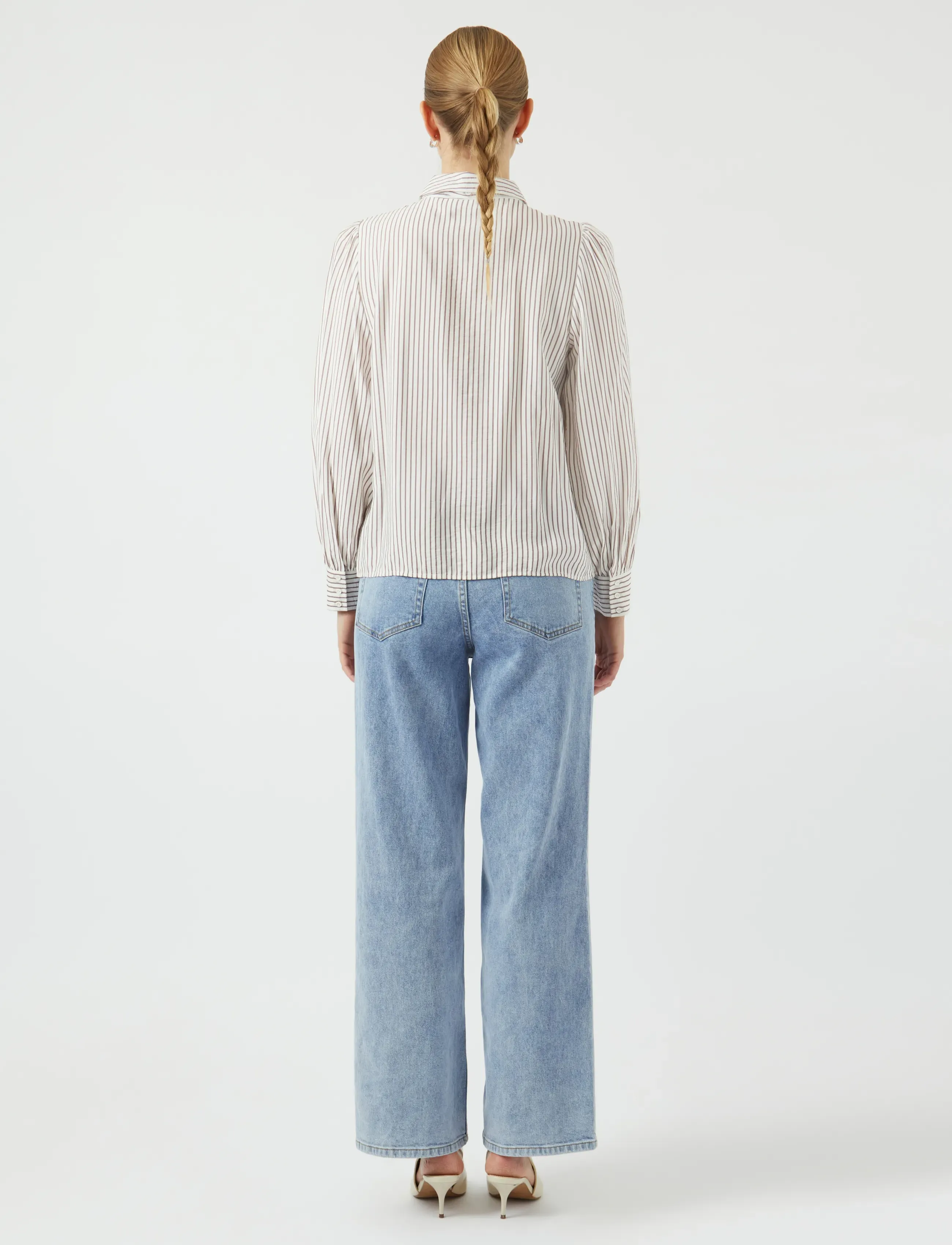YAS - YASPIL LS BOW SHIRT S. NOOS - star white - 3