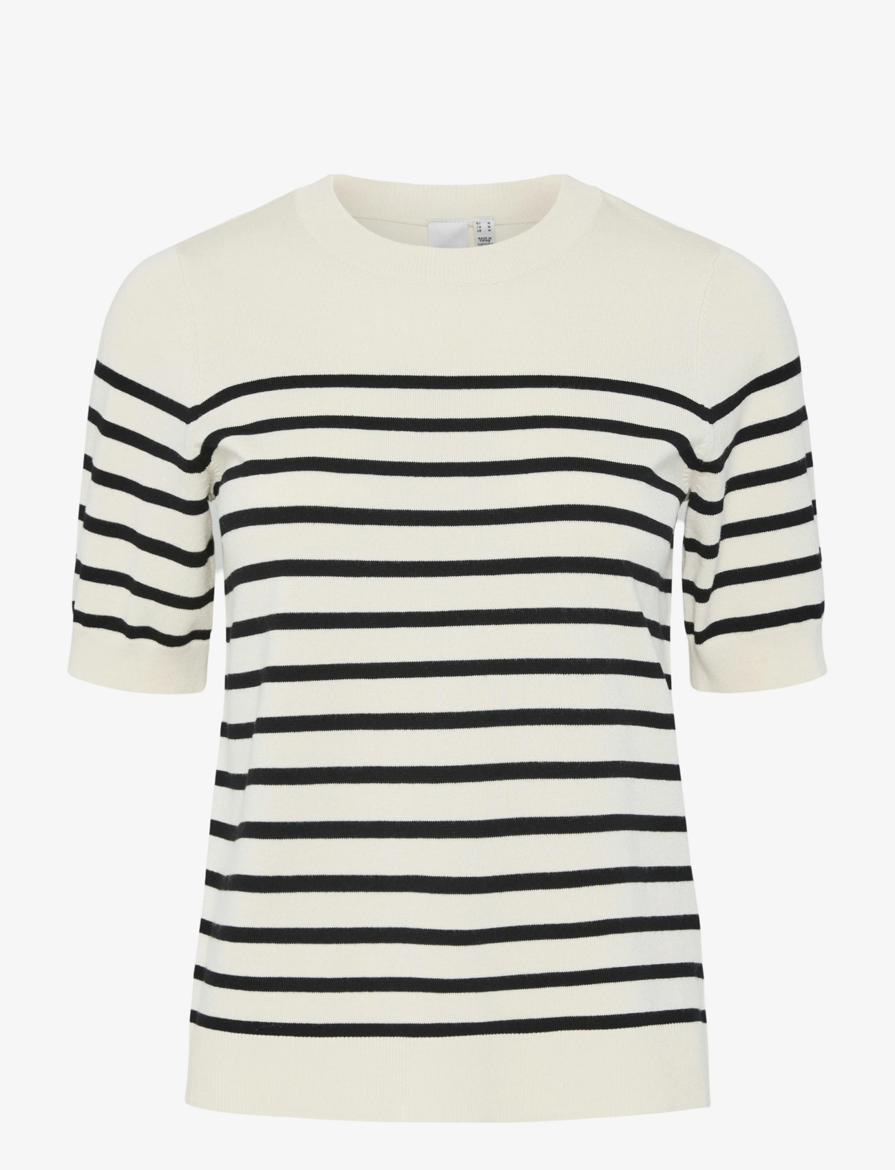 YAS YASLENA SS KNIT PULLOVER S. NOOS - Transitional Layering - BIRCH / cream